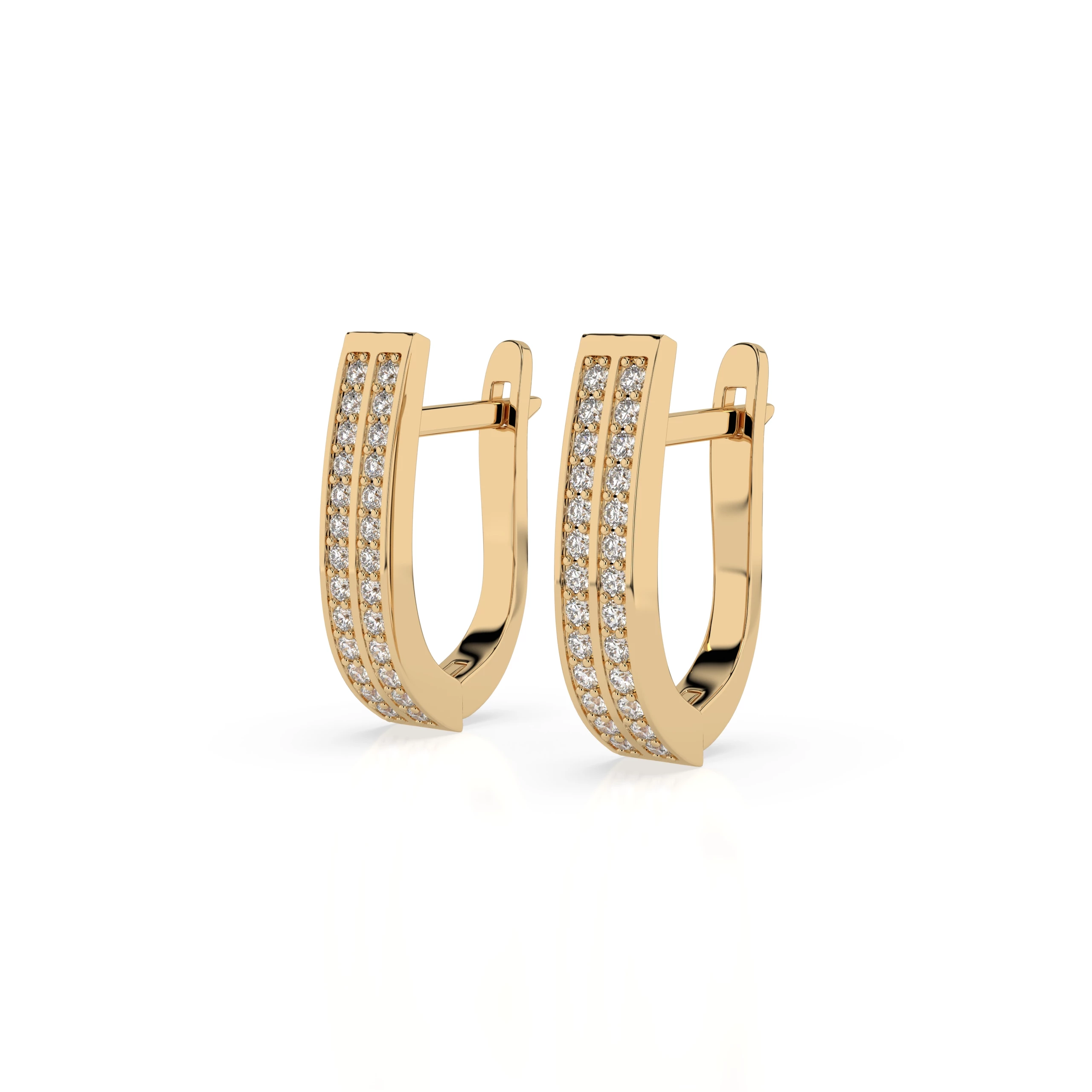 Boucles d'oreilles Bonheur Infini Éternité ronde 0,42 ct — vue 6