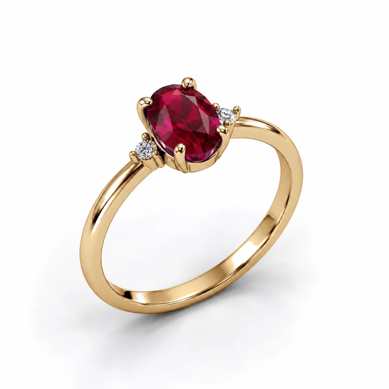 Bague Souvenir Éblouissant Pierre Précieuse ovale 0,92 ct — vue 7