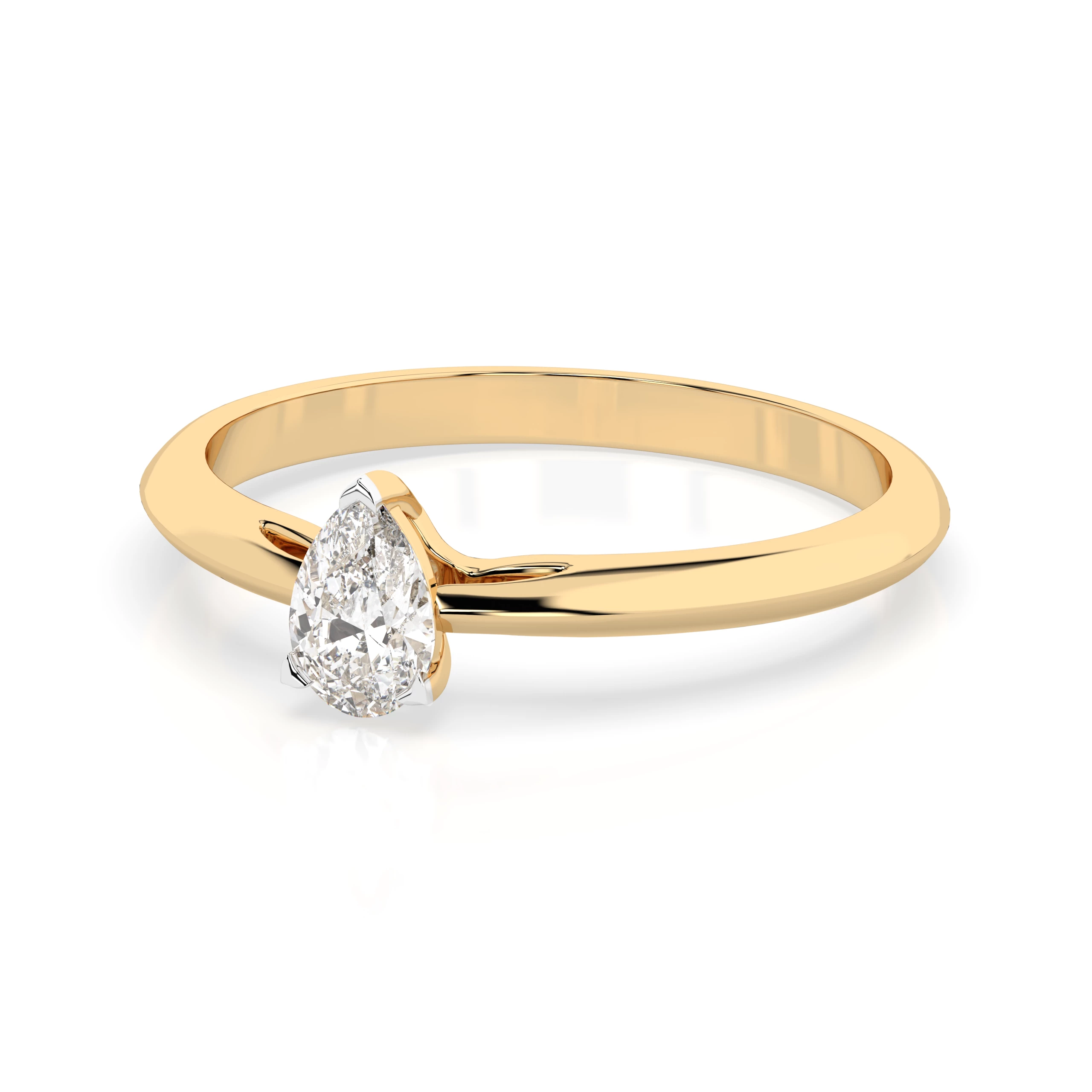 Bague Dynastie Radieuse Solitaire poire 0,3 ct — vue 6