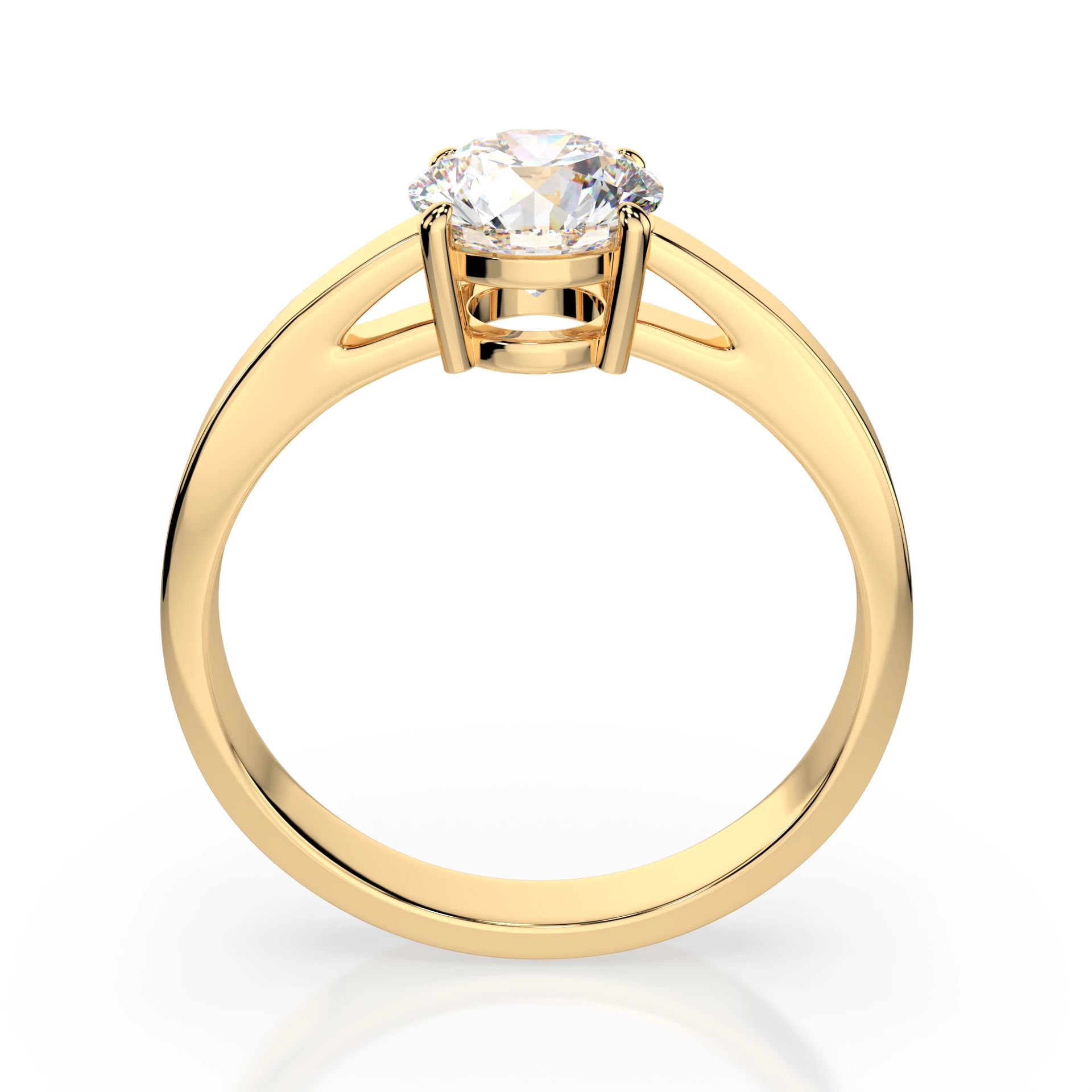 Bague Majestueuse Felindra Solitaire ronde 1 ct · 6,5 mm — vue 5