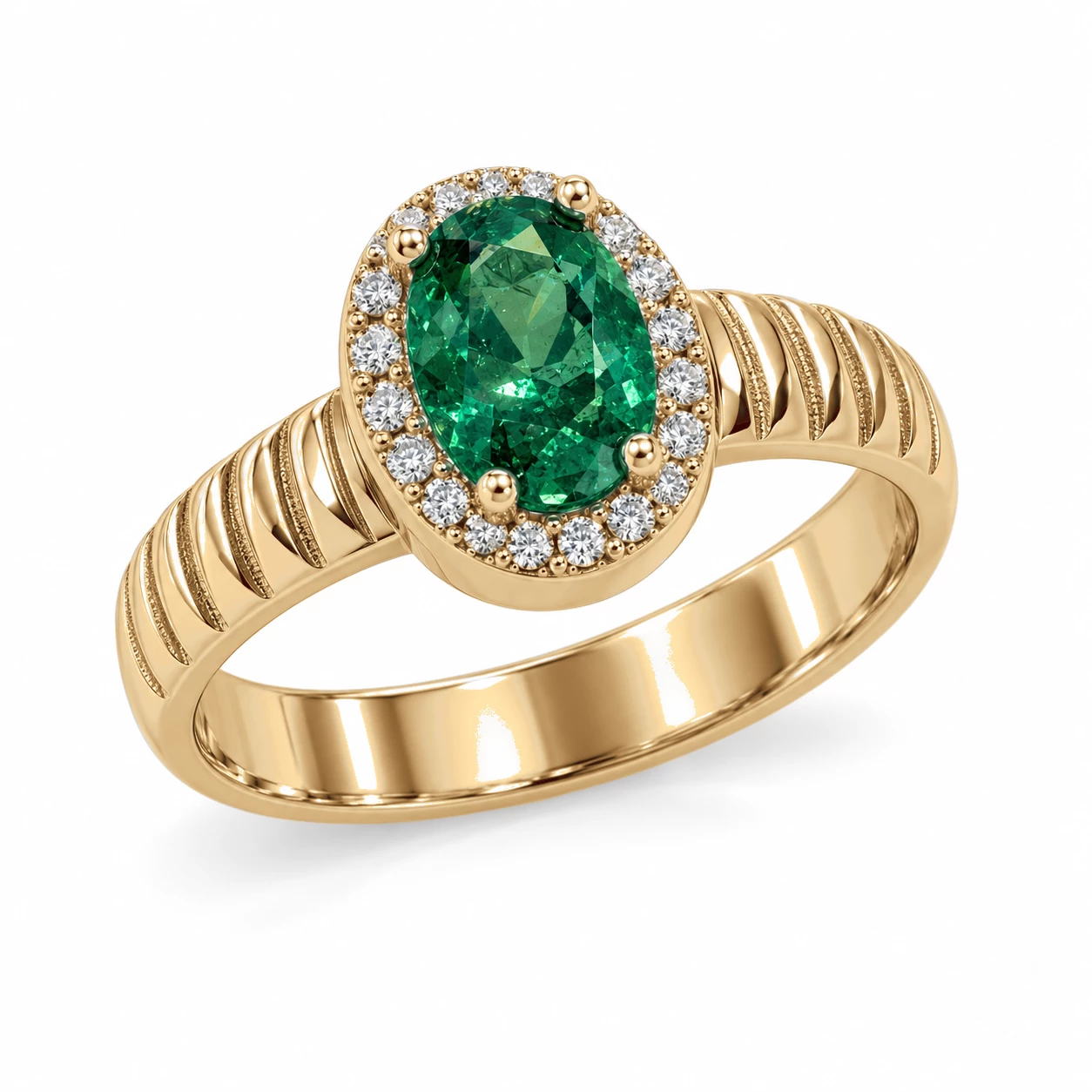 Bague Duchesse Somptueuse Pierre Précieuse ovale 0,42 ct — vue 7
