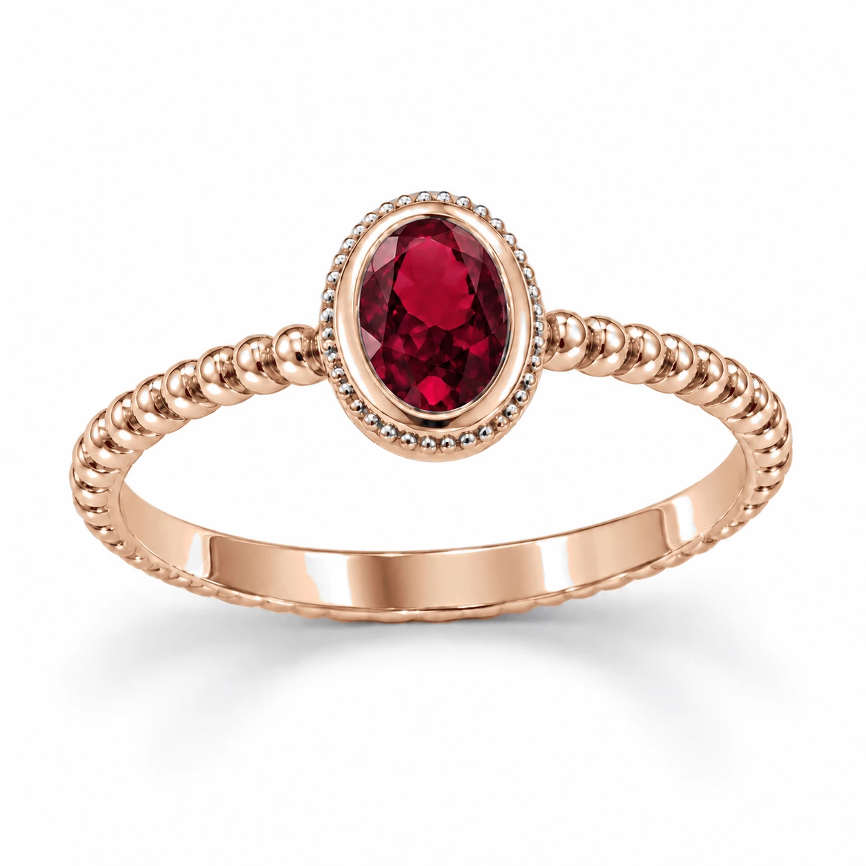 Bague L'Âme Éternelle Pierre Précieuse ovale 0,63 ct — vue 1