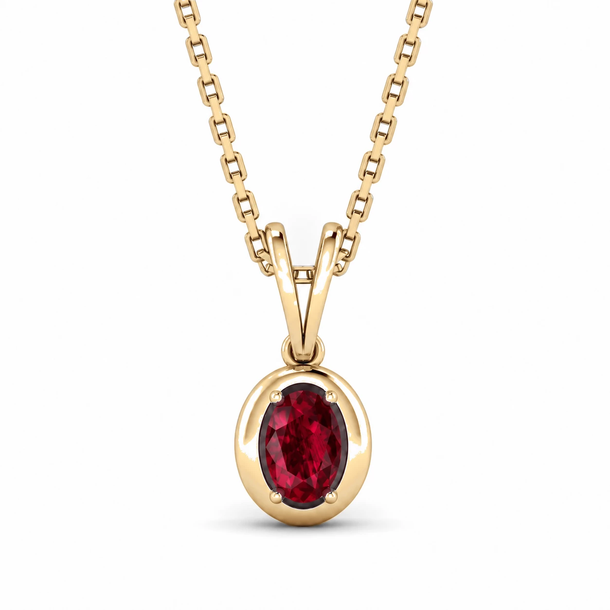 Collier Harmonie Lumineuse Pierre Précieuse ovale 0,63 ct — vue 7