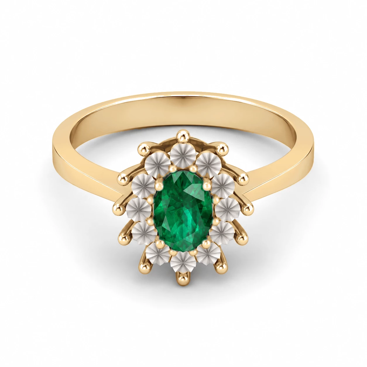 Bague Sceptre Magnifique Pierre Précieuse ovale 0,42 ct — vue 9
