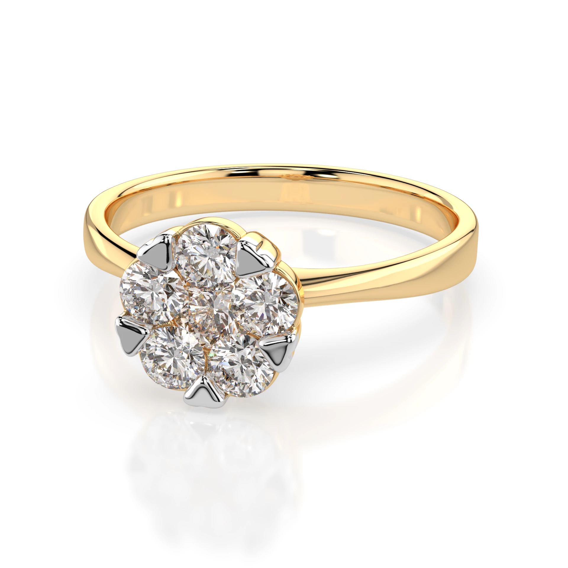 Bague Nuit de Diamants Illusion ronde 0,15 ct — vue 6