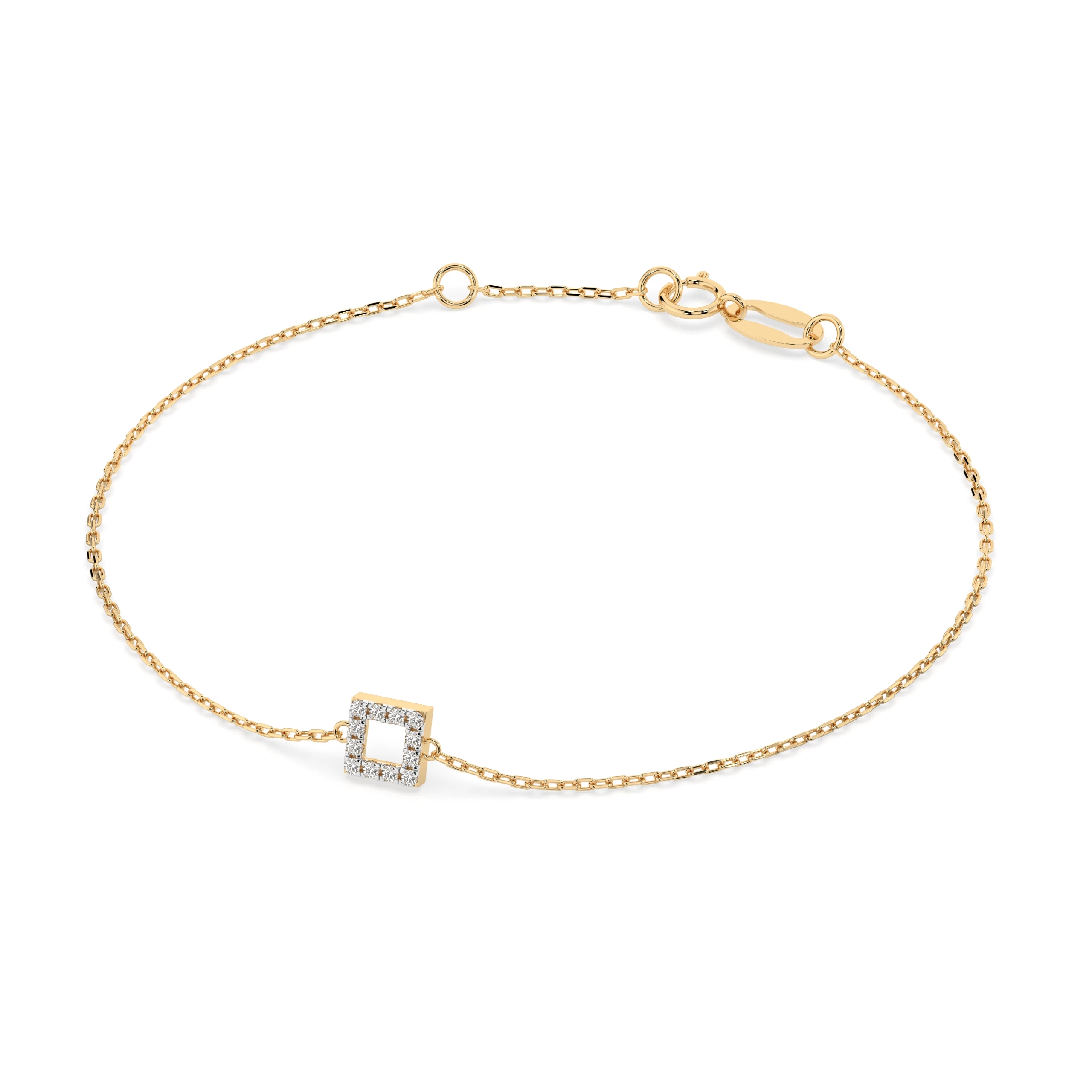 Bracelet Éclat Mystérieux Minimalisme ronde 0,06 ct — vue 6
