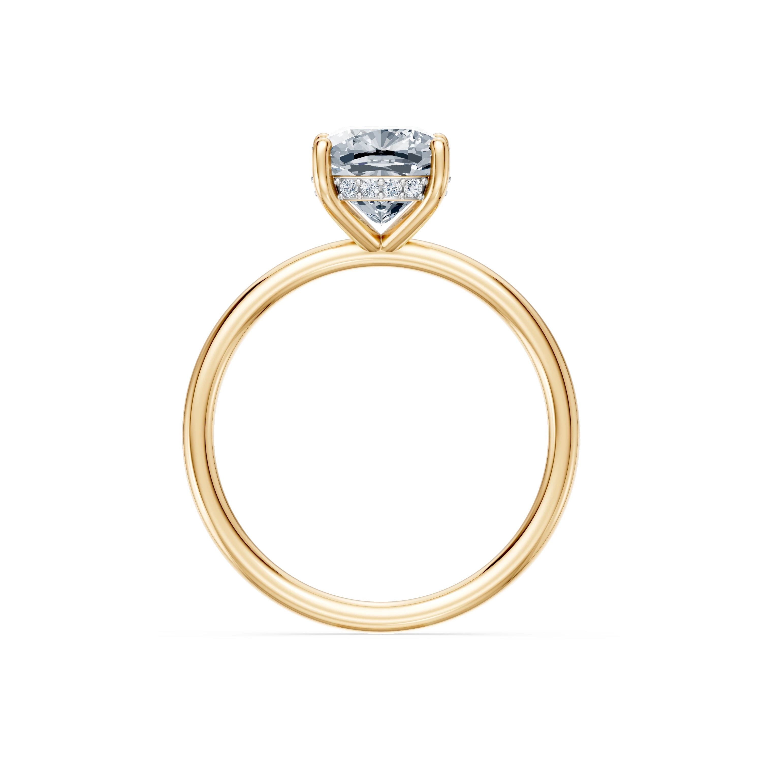 Bague Pureté Précieuse Solitaire coussin 2 ct · 2,0 mm — vue 5