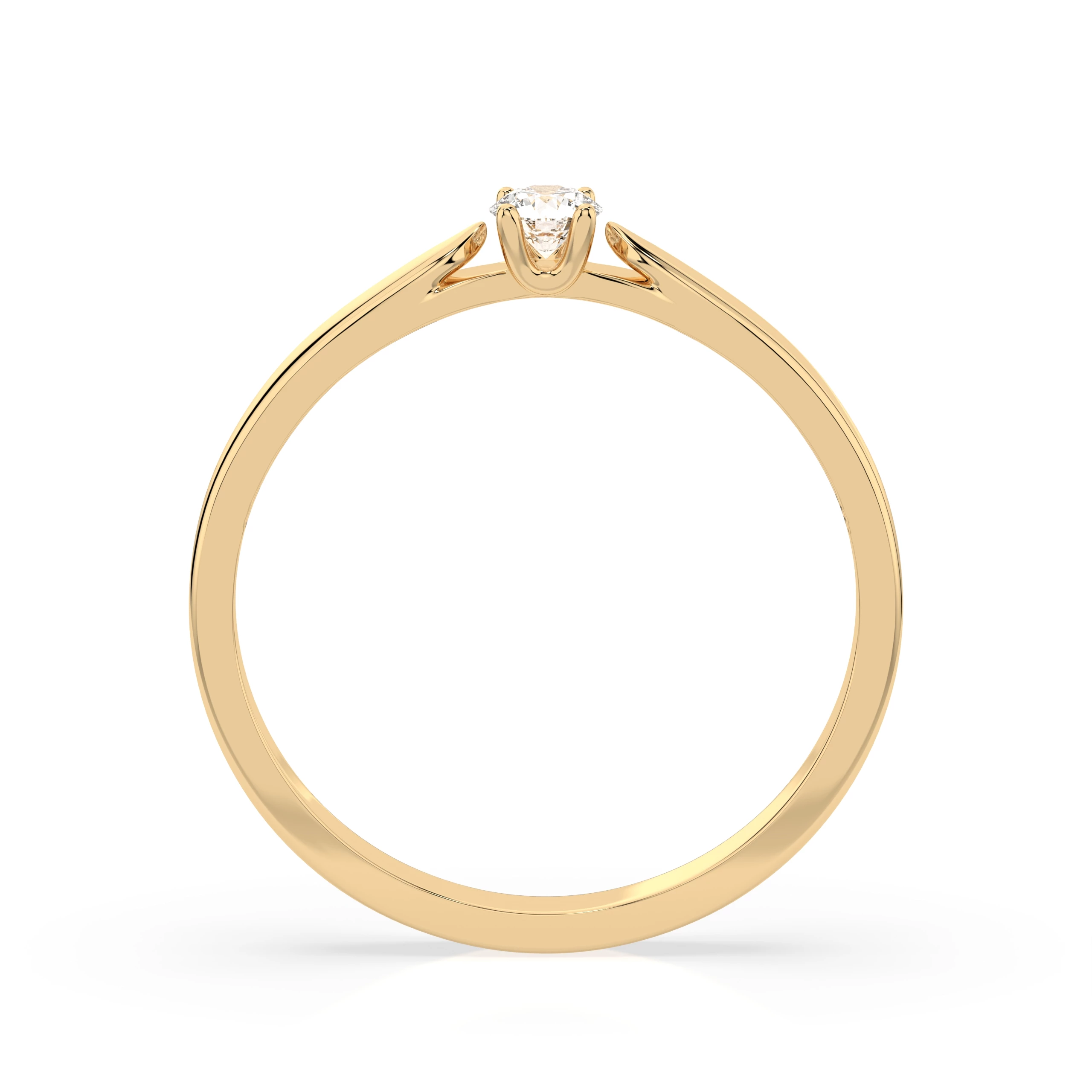 Bague Grandeur Royale Solitaire ronde 0,08 ct · 2,7 mm — vue 5