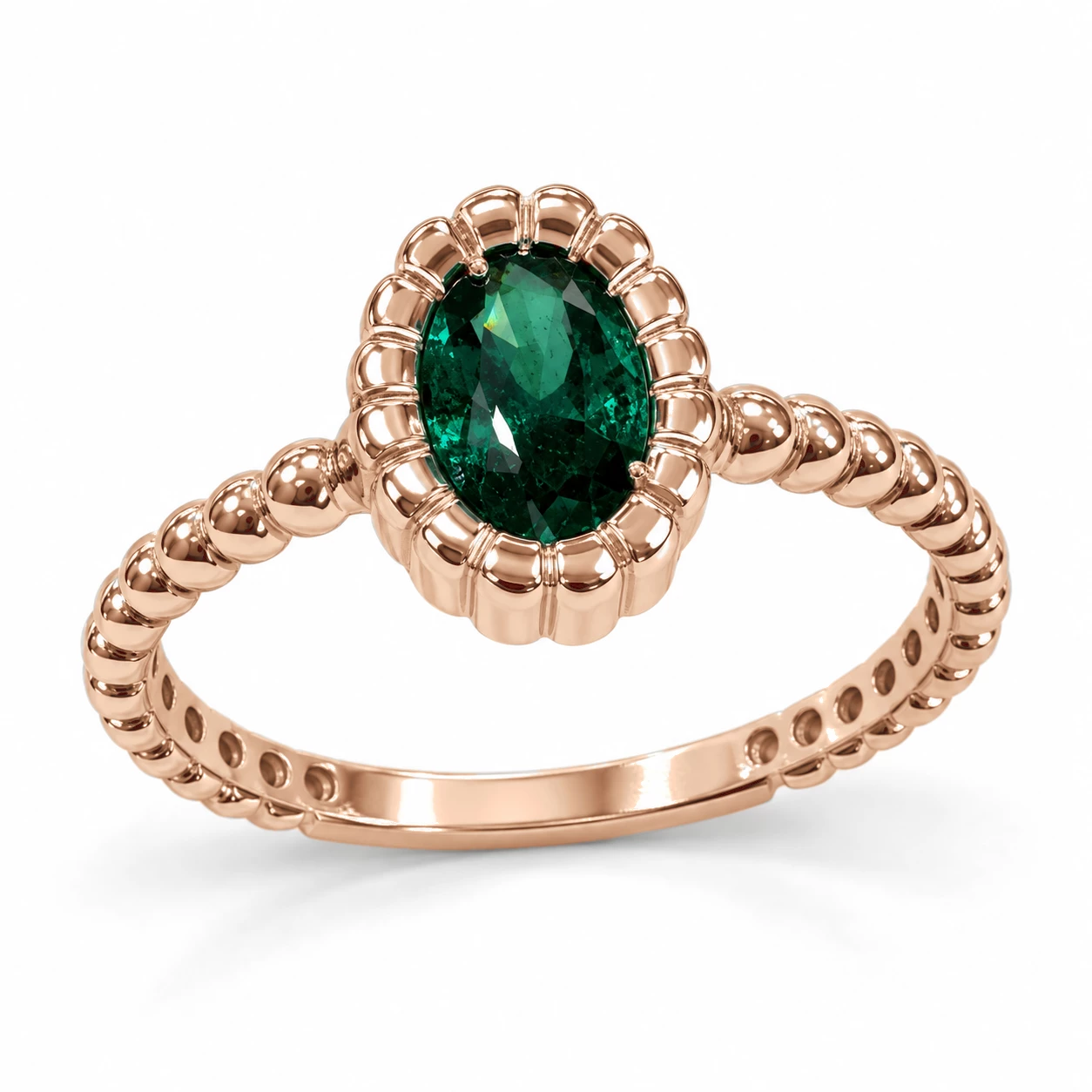 Bague Splendeur Légendaire Pierre Précieuse ovale 0,42 ct — vue 1