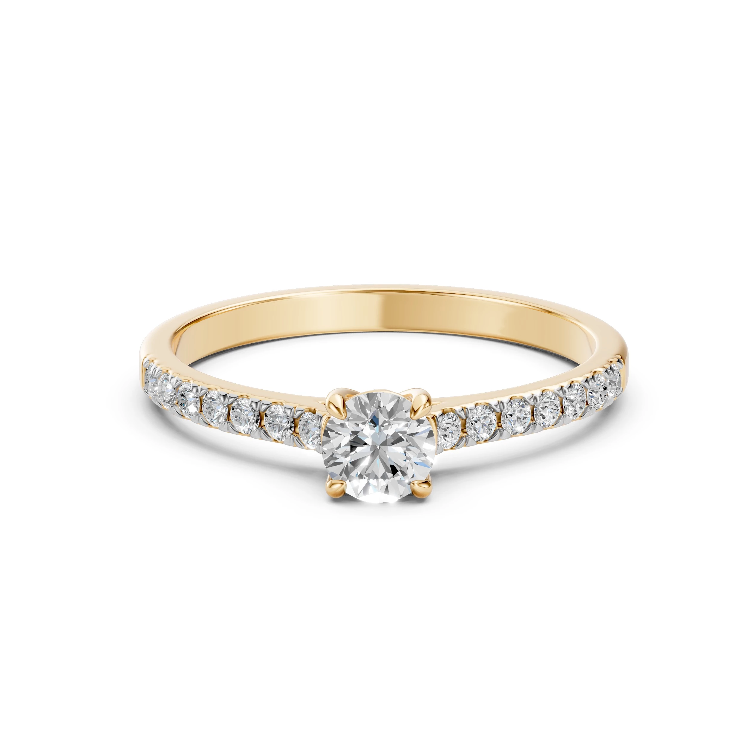 Bague Idylle Sacrée Solitaire Éternité ronde 0,5 ct · 5,1 mm — vue 6