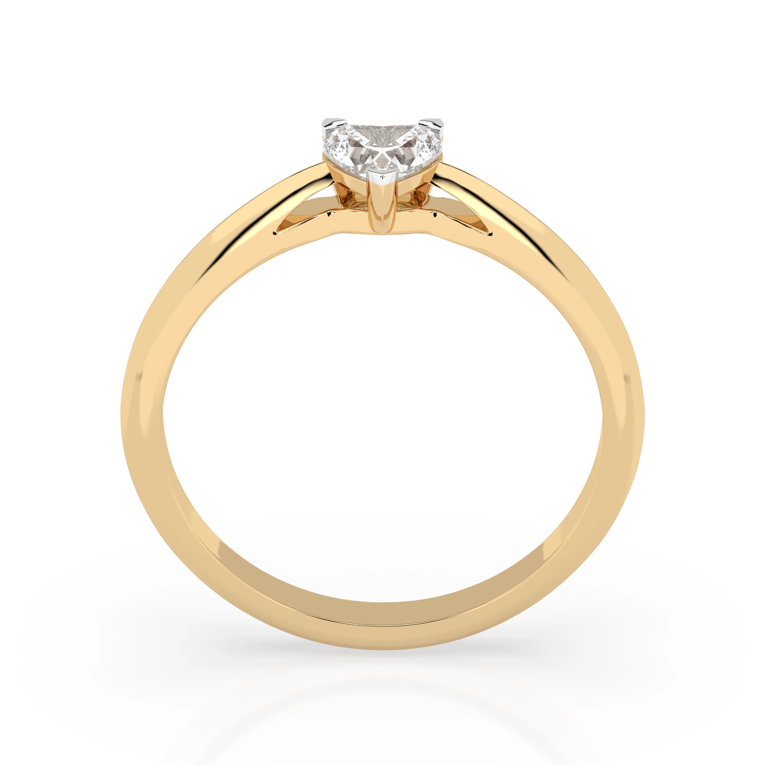 Bague Majesté Magnifique Solitaire cœur 0,3 ct — vue 5