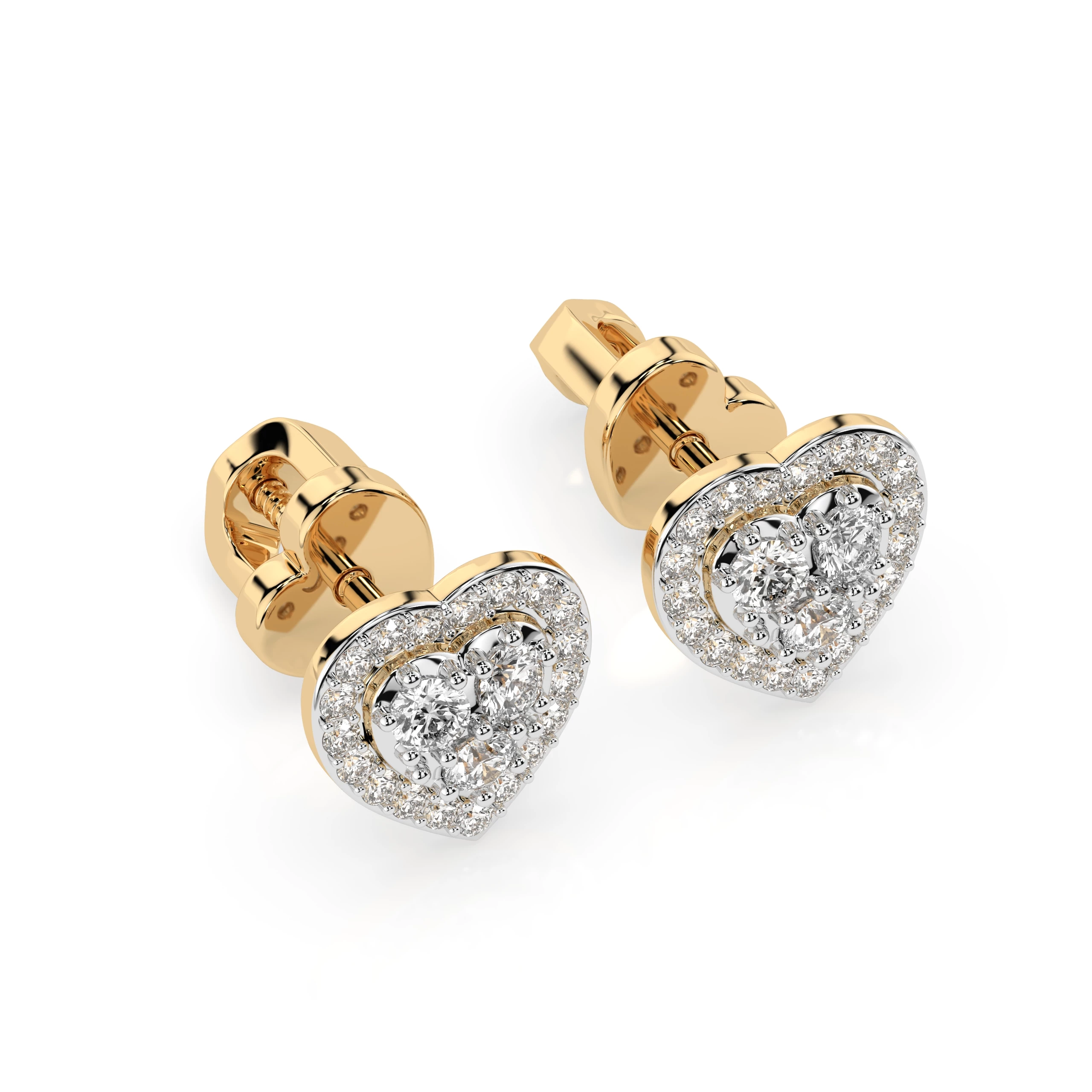 Boucles d'oreilles Zénith Cristallin Illusion ronde 0,17 ct — vue 5