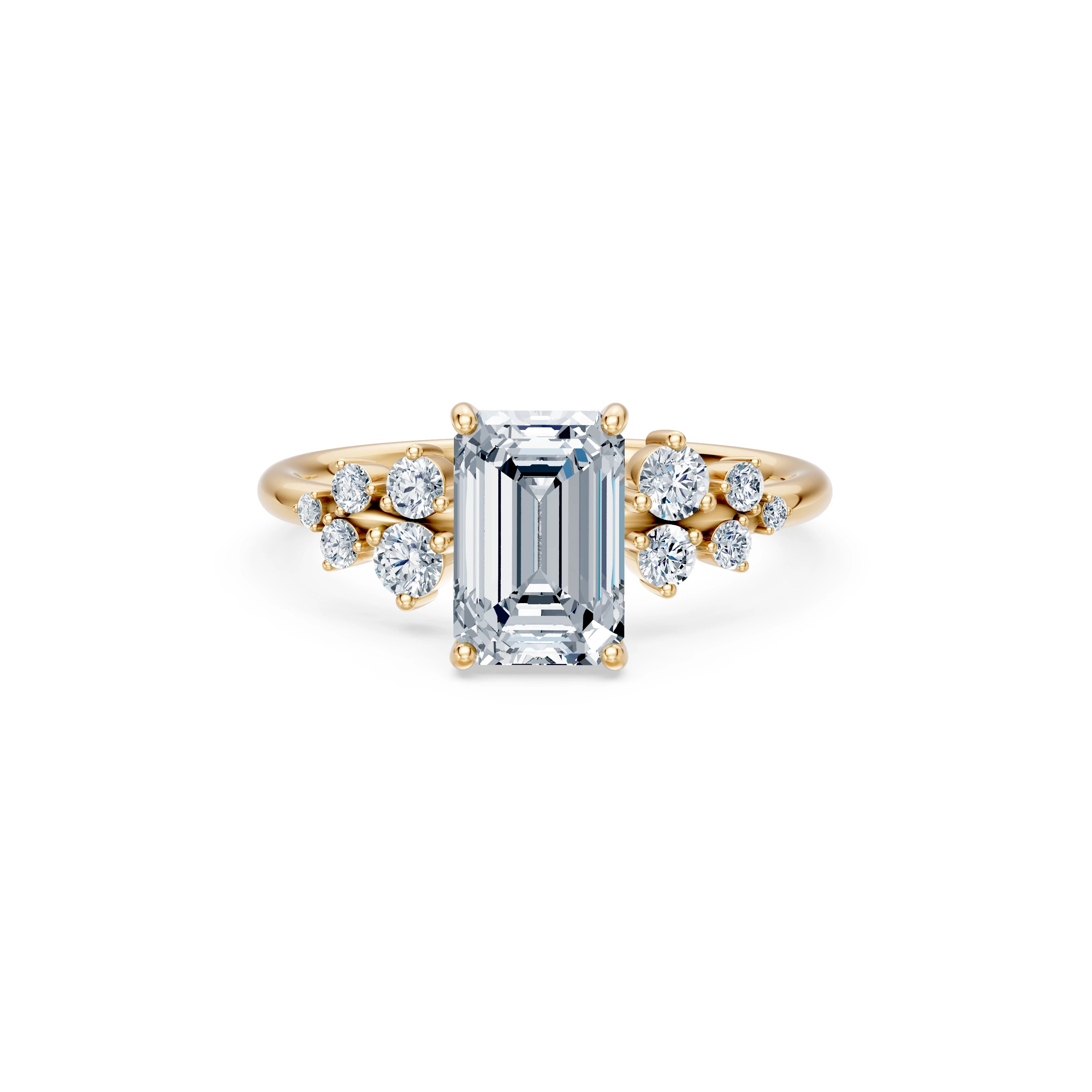 Bague Idylle Infinie Solitaire Éternité émeraude 2 ct · 2,0 mm — vue 6