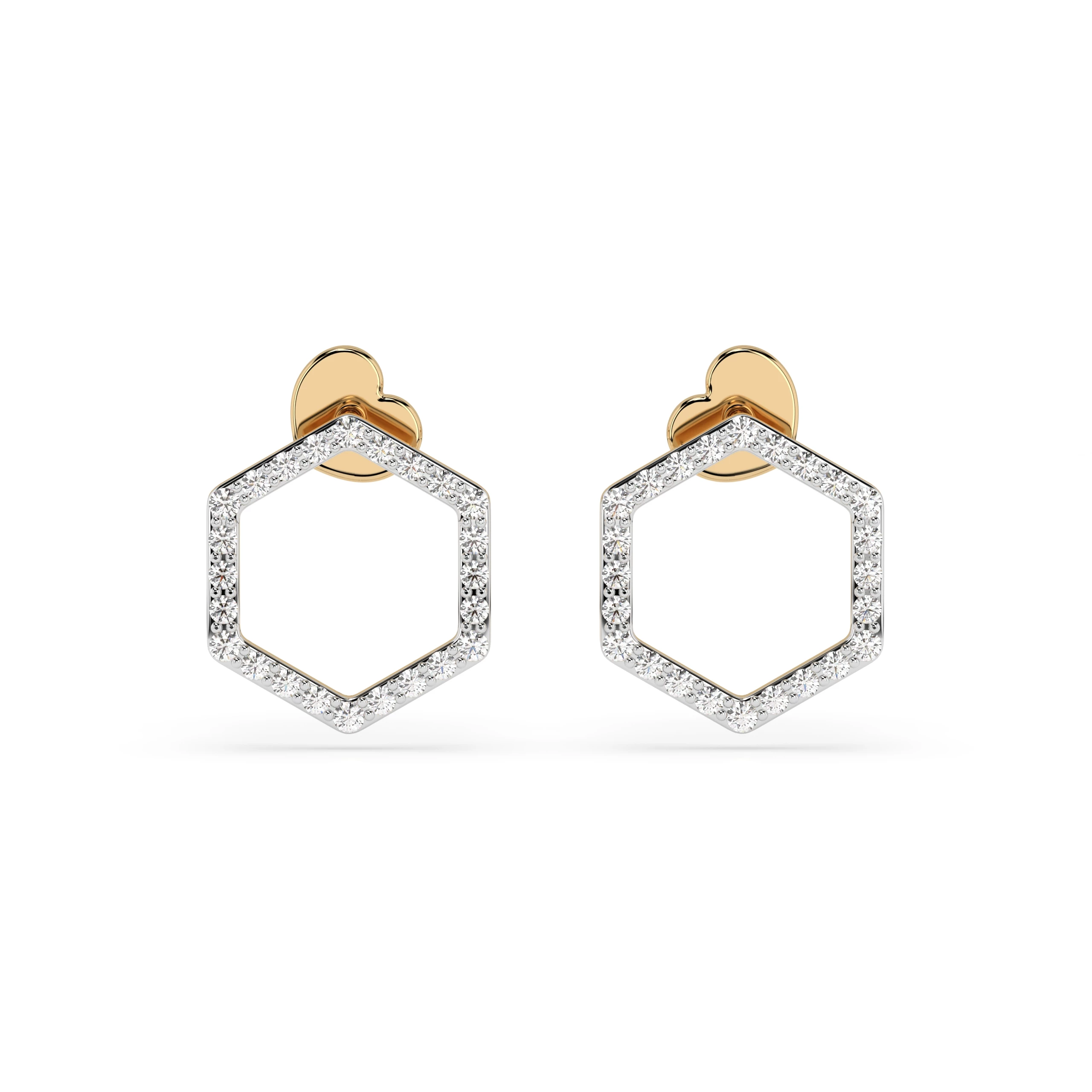 Boucles d'oreilles Aube Rare Minimalisme ronde 0,29 ct — vue 4