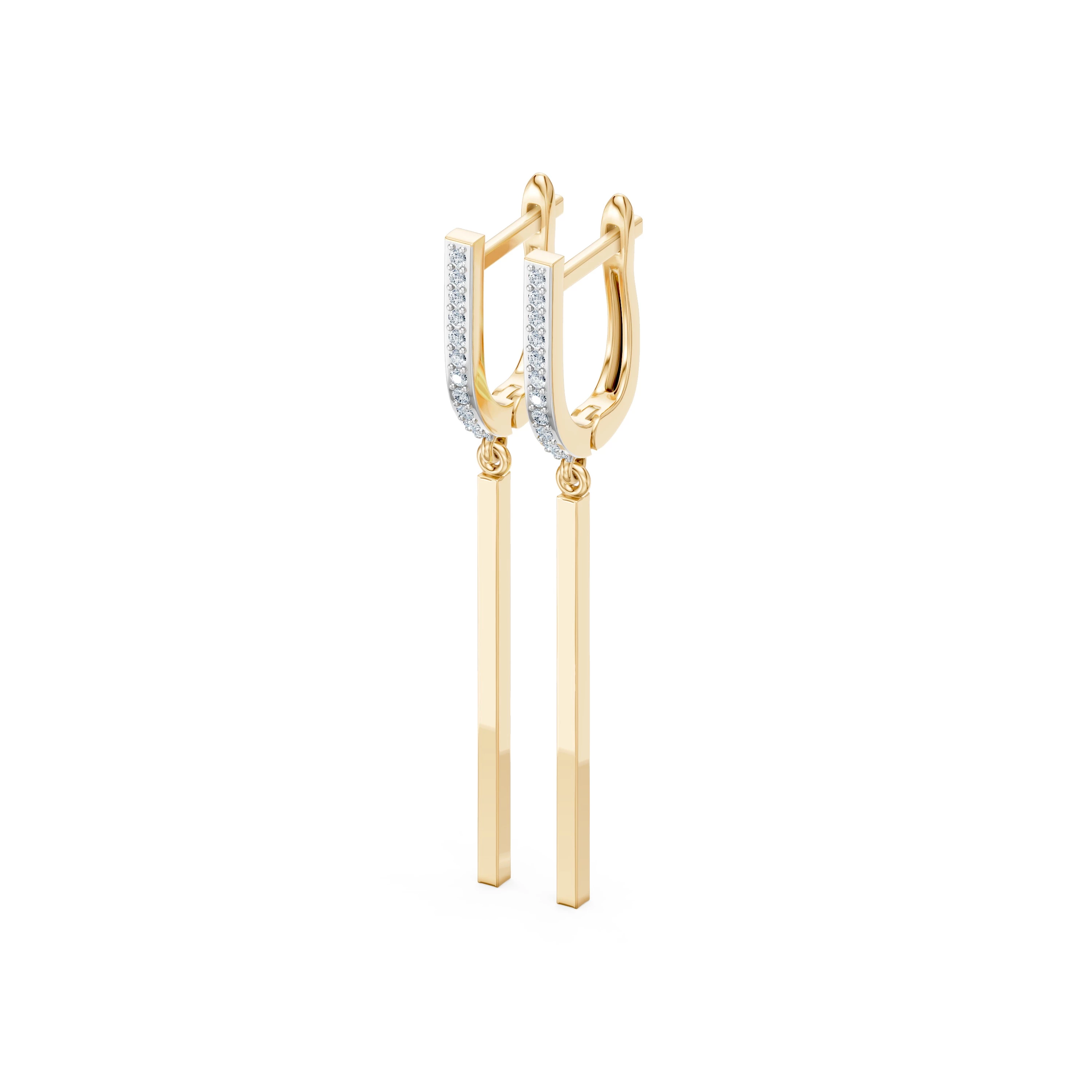 Boucles d'oreilles Le Serment Secret Minimalisme 0,01 ct — vue 6