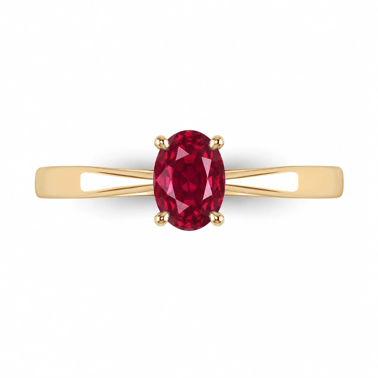 Bague Vœu Infini Pierre Précieuse ovale 0,63 ct — vue 9