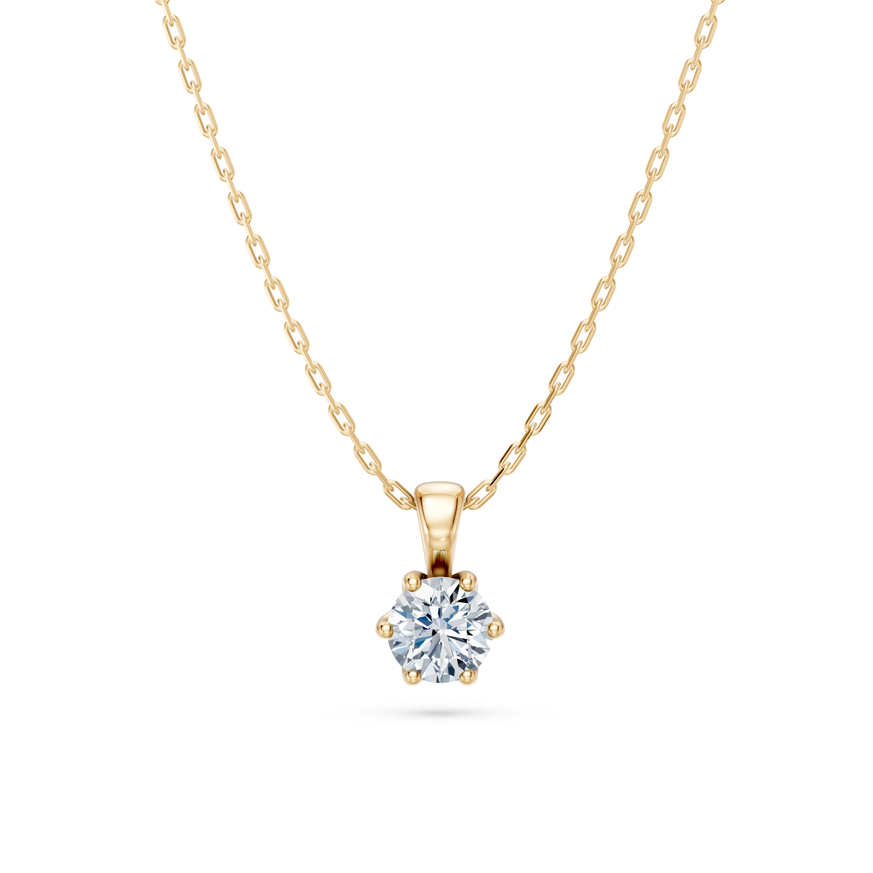 Collier Firmament Mystérieux Solitaire ronde 0,3 ct · 4,2 mm — vue 4