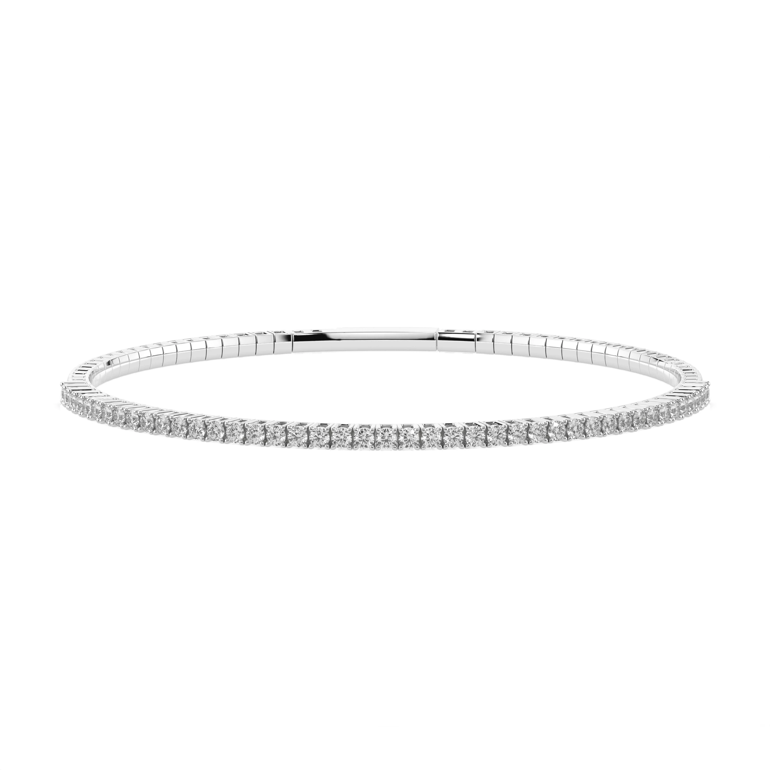Bracelet Couronne Éternelle Tennis ronde 0,86 ct — vue 1