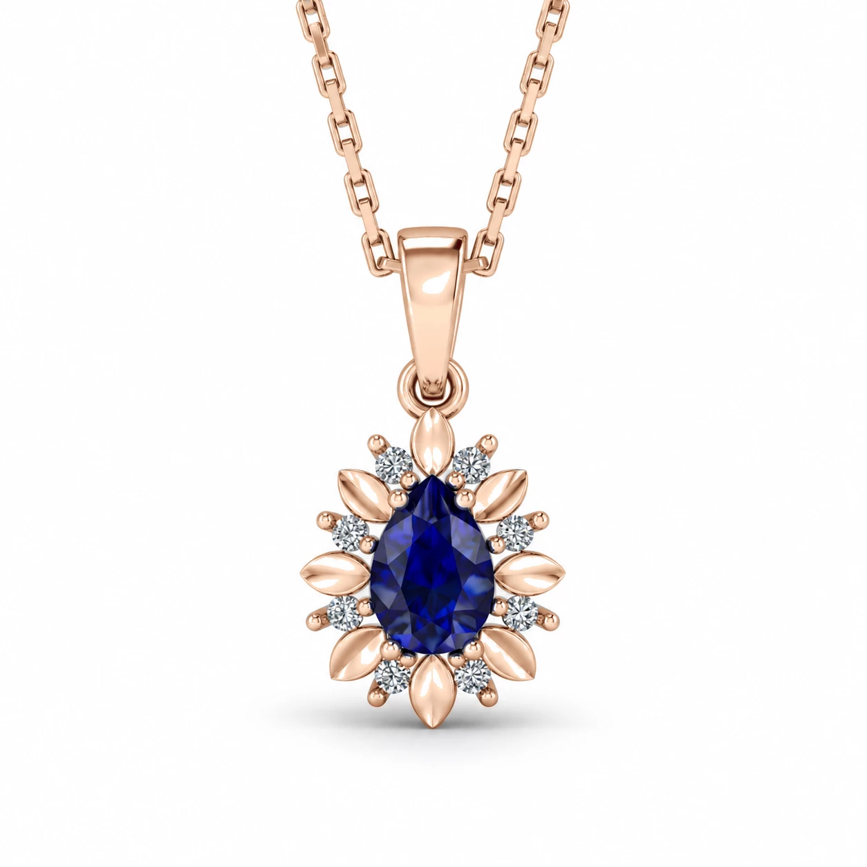 Collier Ciel Infini Pierre Précieuse poire 0,5 ct — vue 1