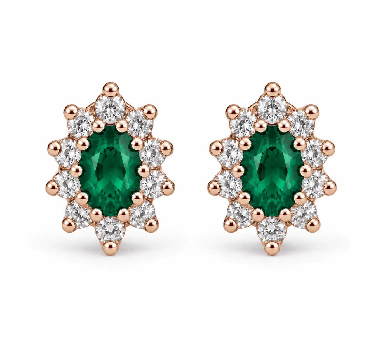 Boucles d'oreilles Princesse Légendaire Pierre Précieuse 0,38 ct — vue 1