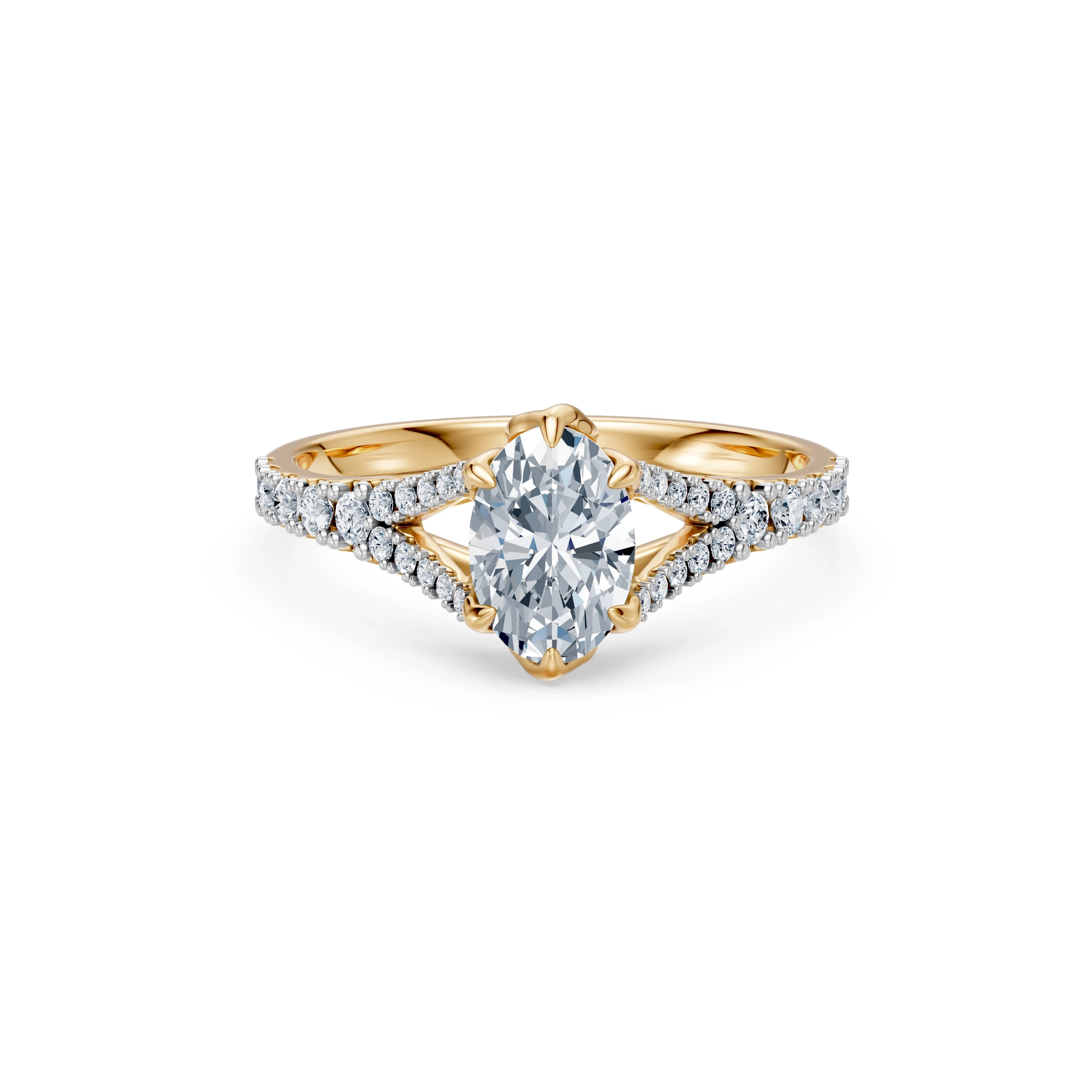 Bague Tendresse Divine Solitaire Éternité ovale 1 ct — vue 6