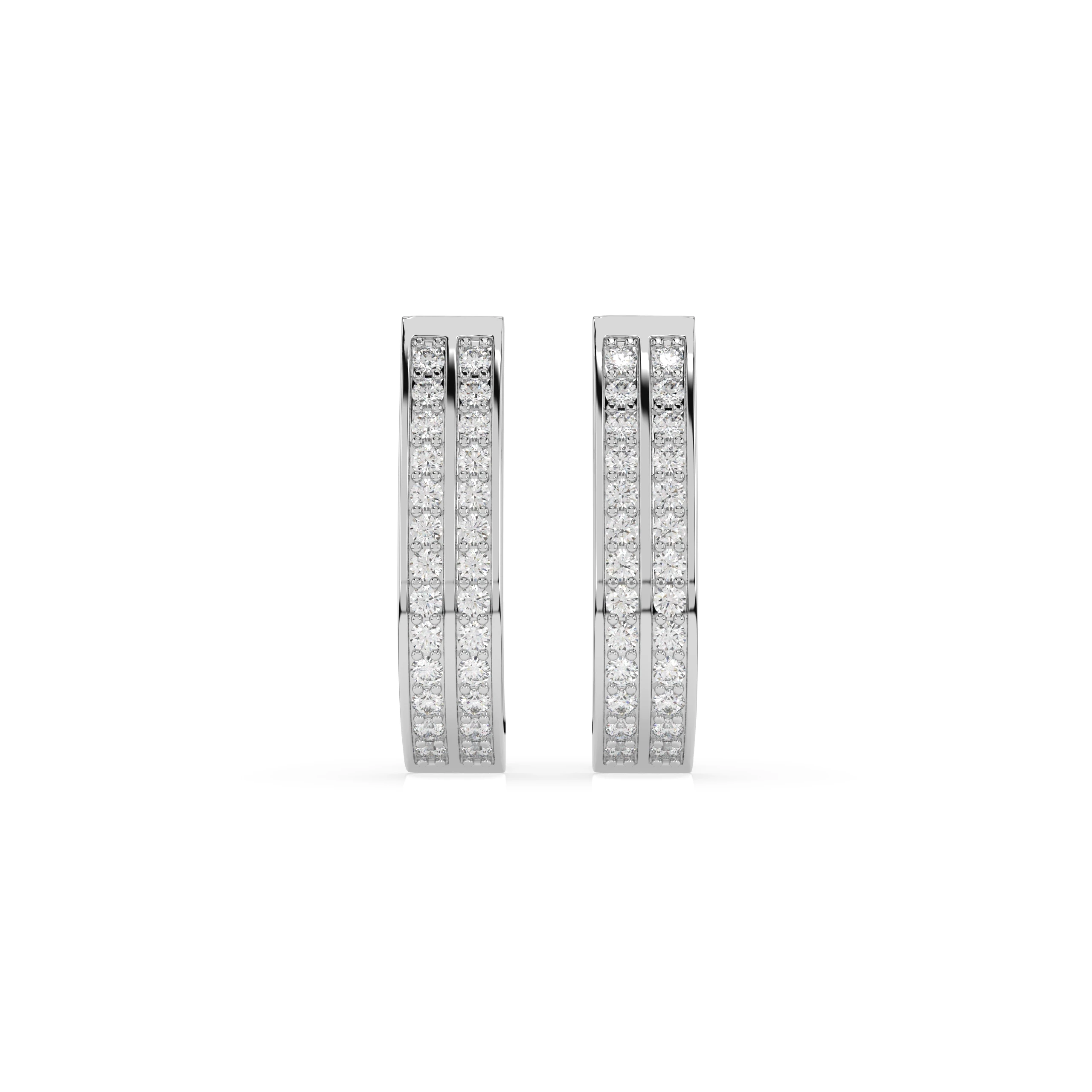 Boucles d'oreilles Bonheur Infini Éternité ronde 0,42 ct — vue 1