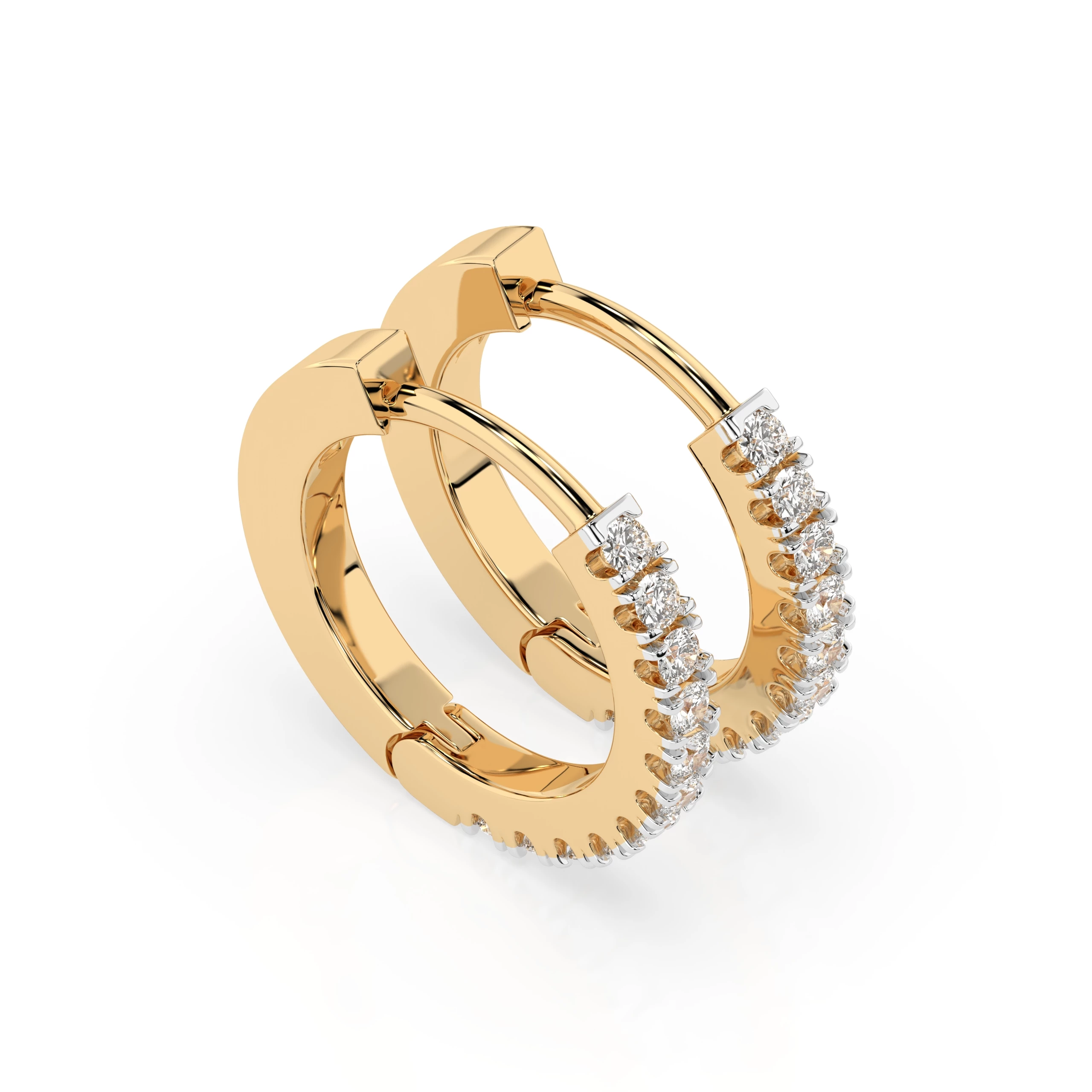 Boucles d'oreilles Désir Éblouissant Éternité ronde 0,22 ct — vue 5