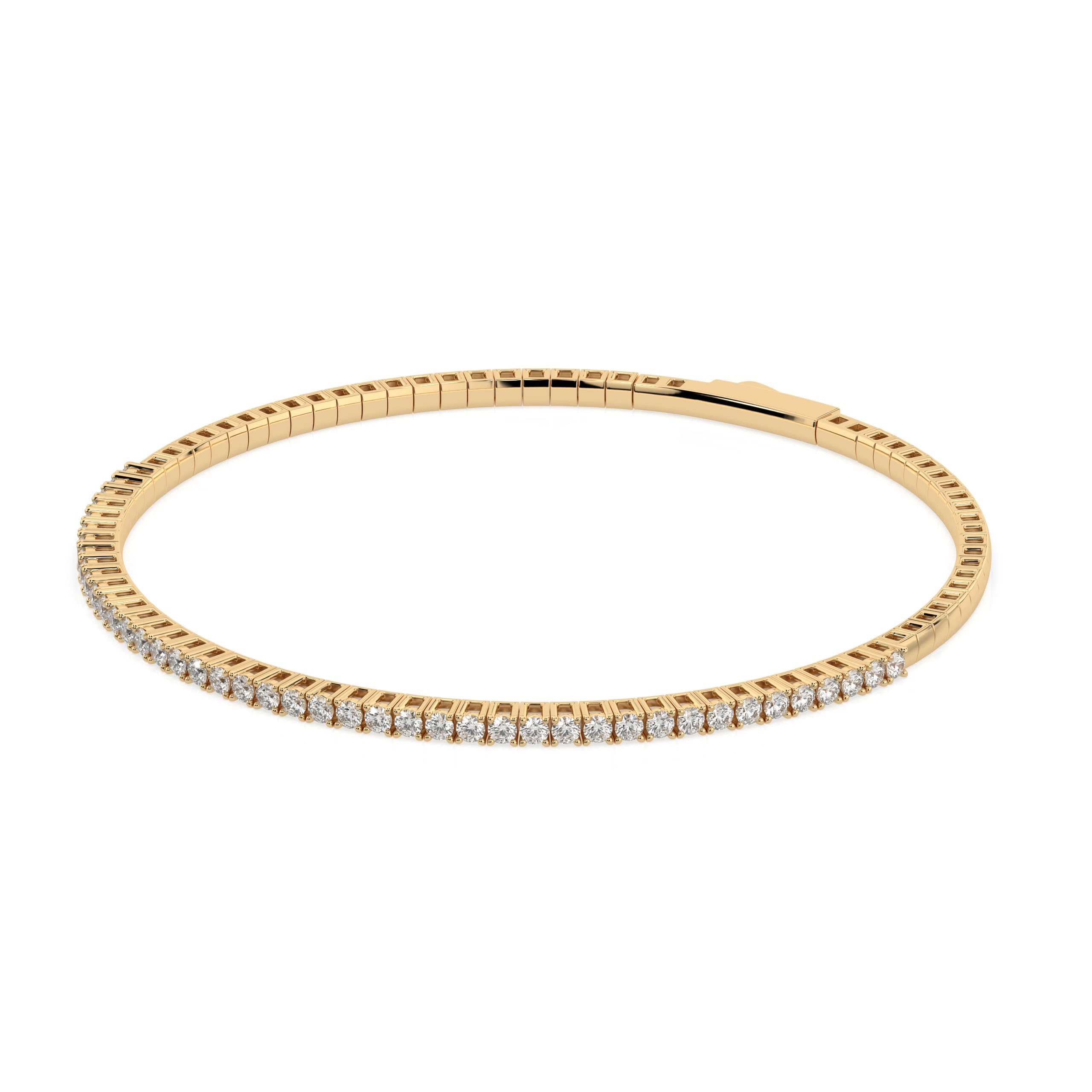 Bracelet Couronne Éternelle Tennis ronde 0,86 ct — vue 5