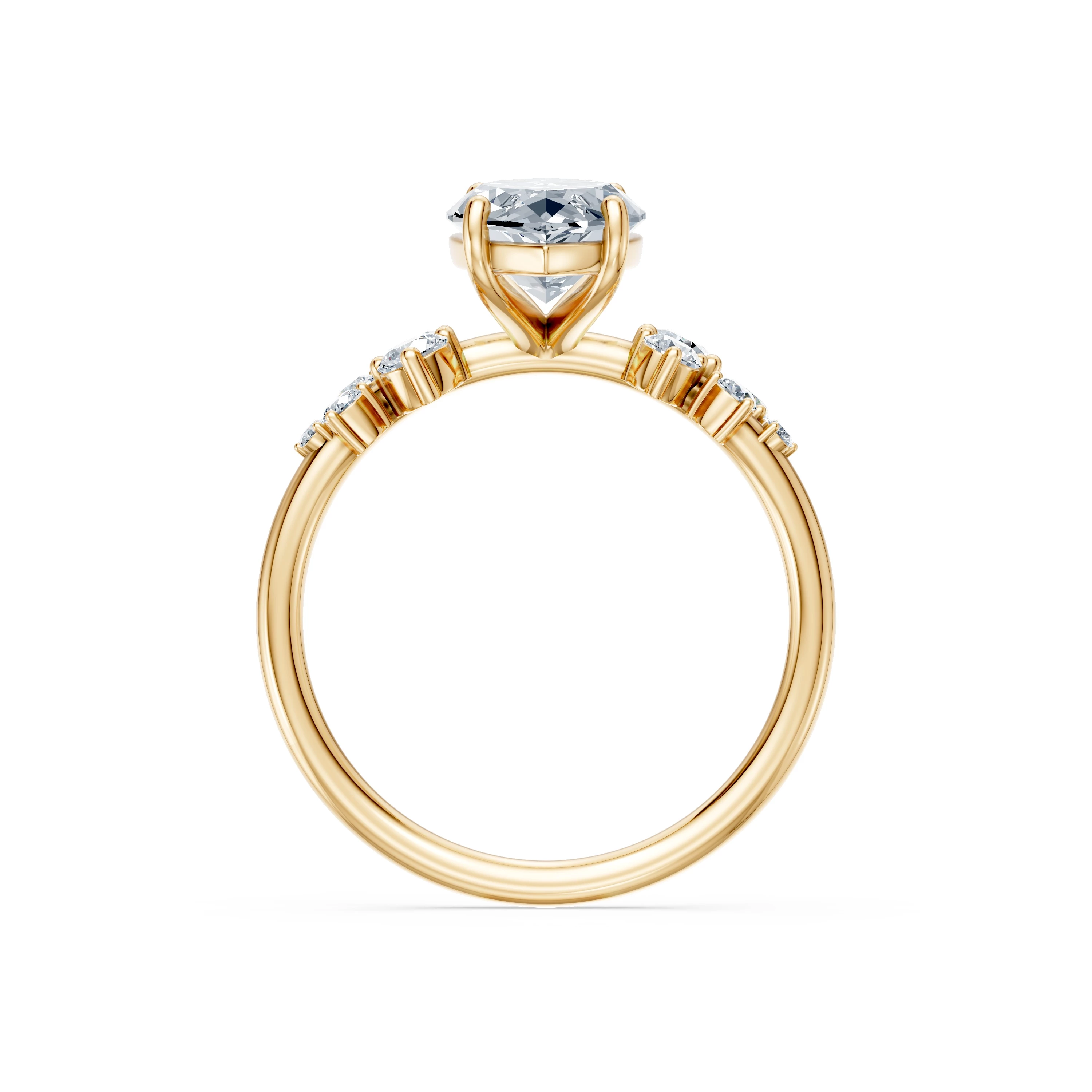 Bague Murmure Précieux Solitaire Éternité marquise 2 ct · 2,0 mm — vue 5