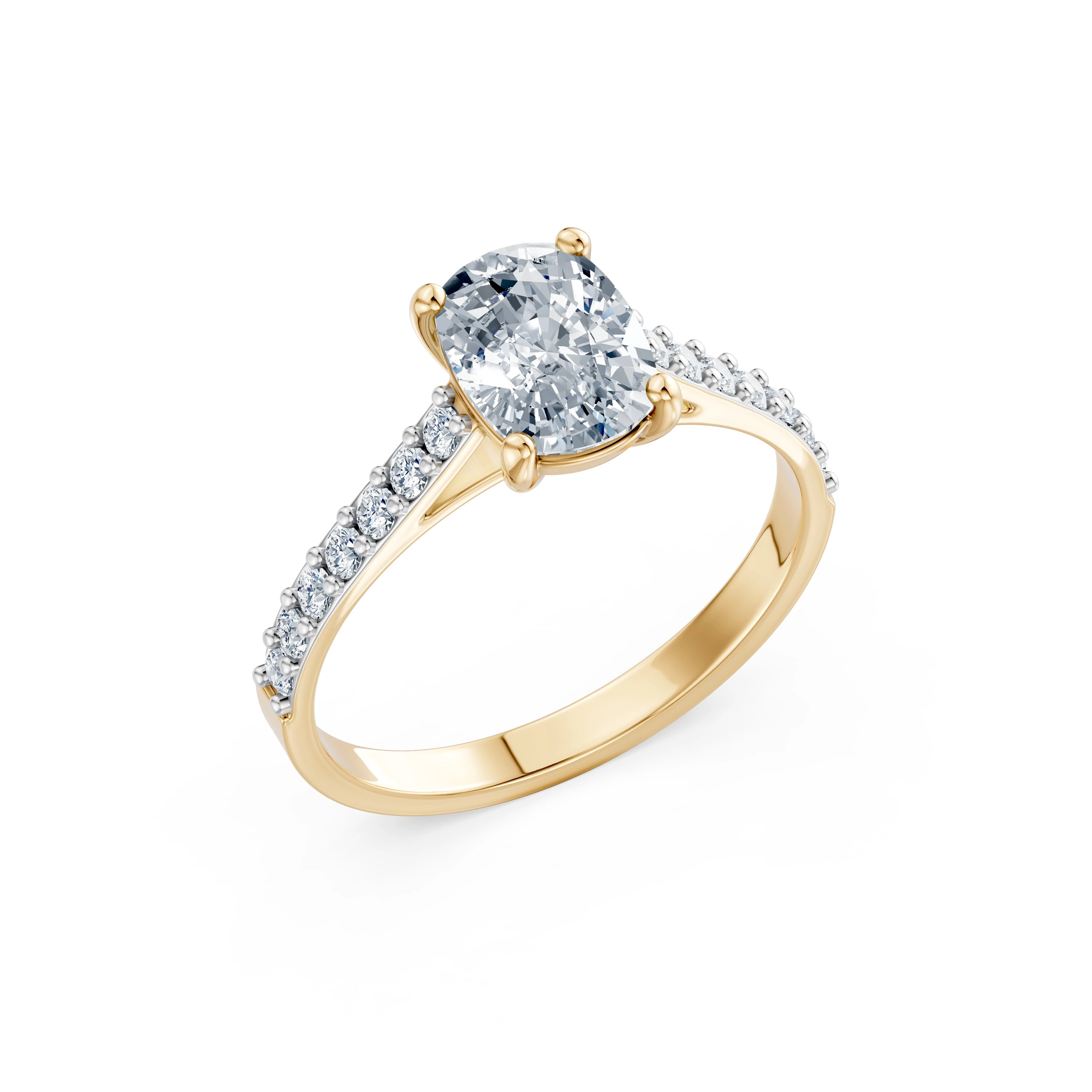 Bague Souvenir Divin Solitaire Éternité coussin 1,5 ct · 1,5 mm — vue 4