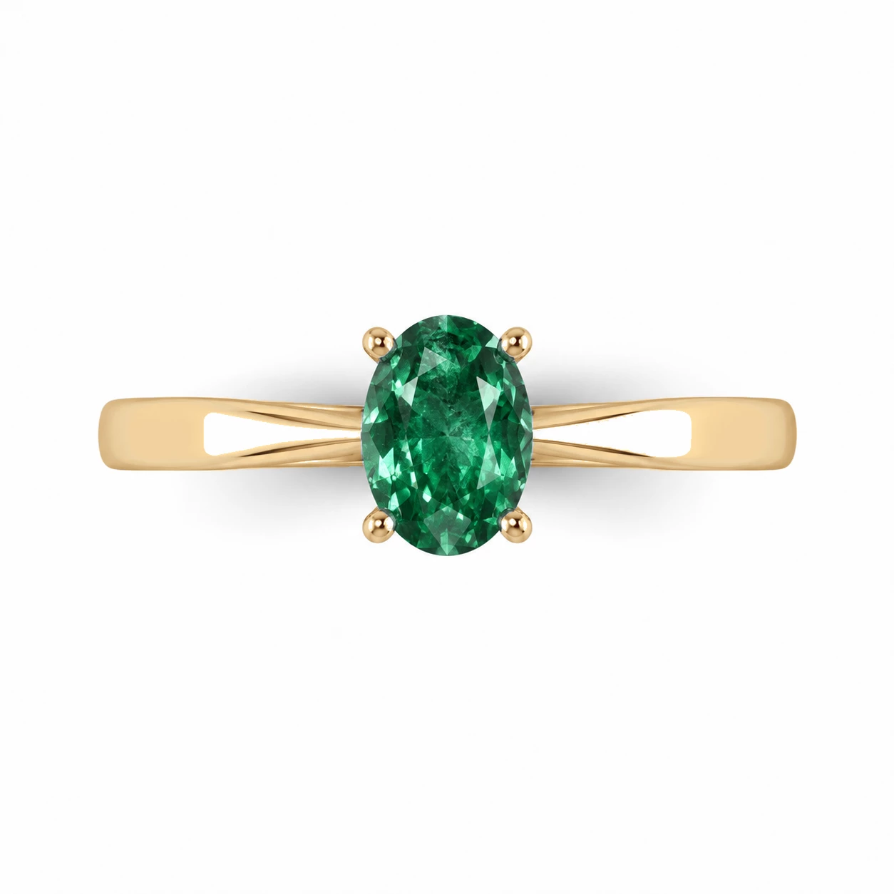 Bague Splendeur Triomphale Pierre Précieuse ovale 0,42 ct — vue 9