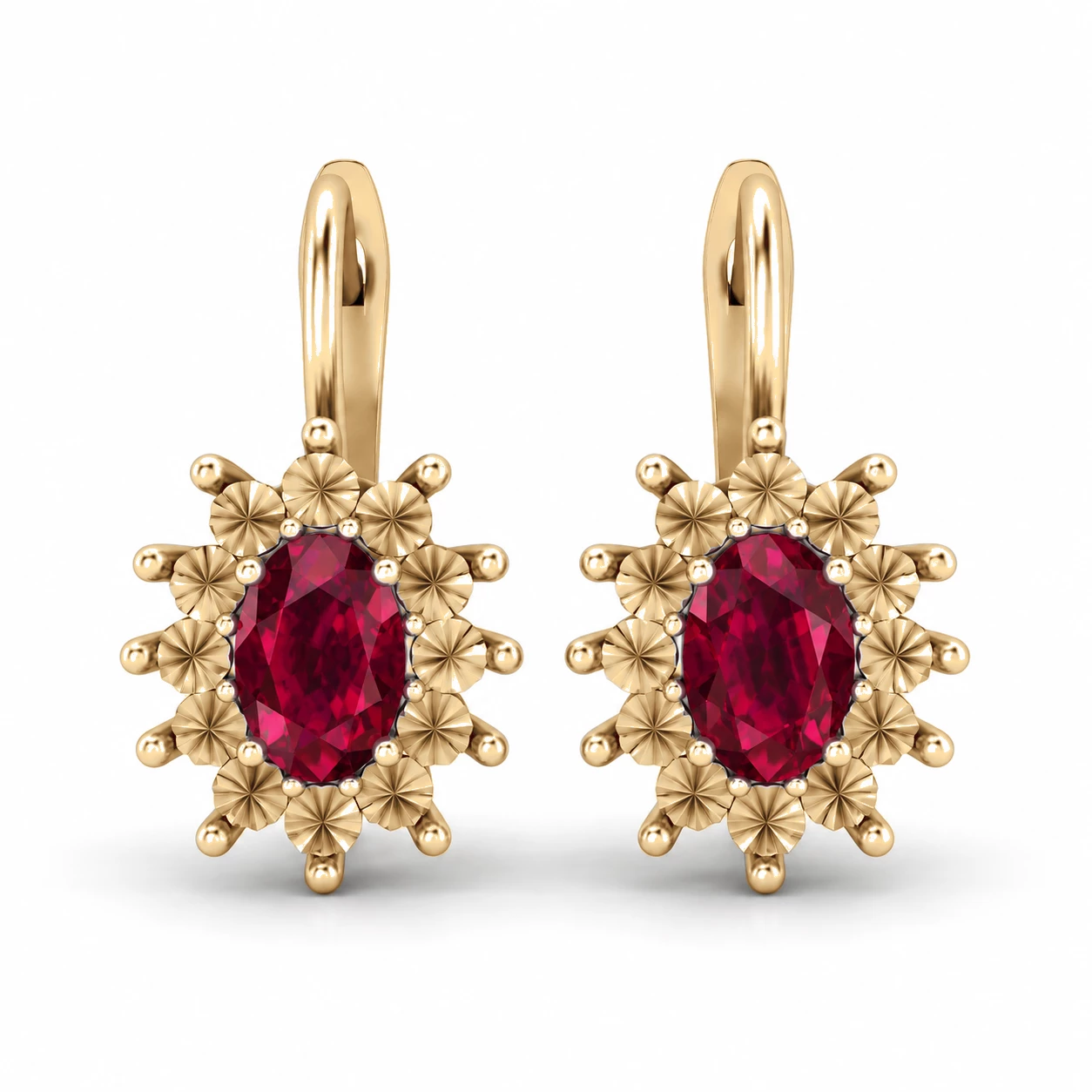 Boucles d'oreilles Idylle Éternelle Pierre Précieuse ovale 1,26 ct — vue 7