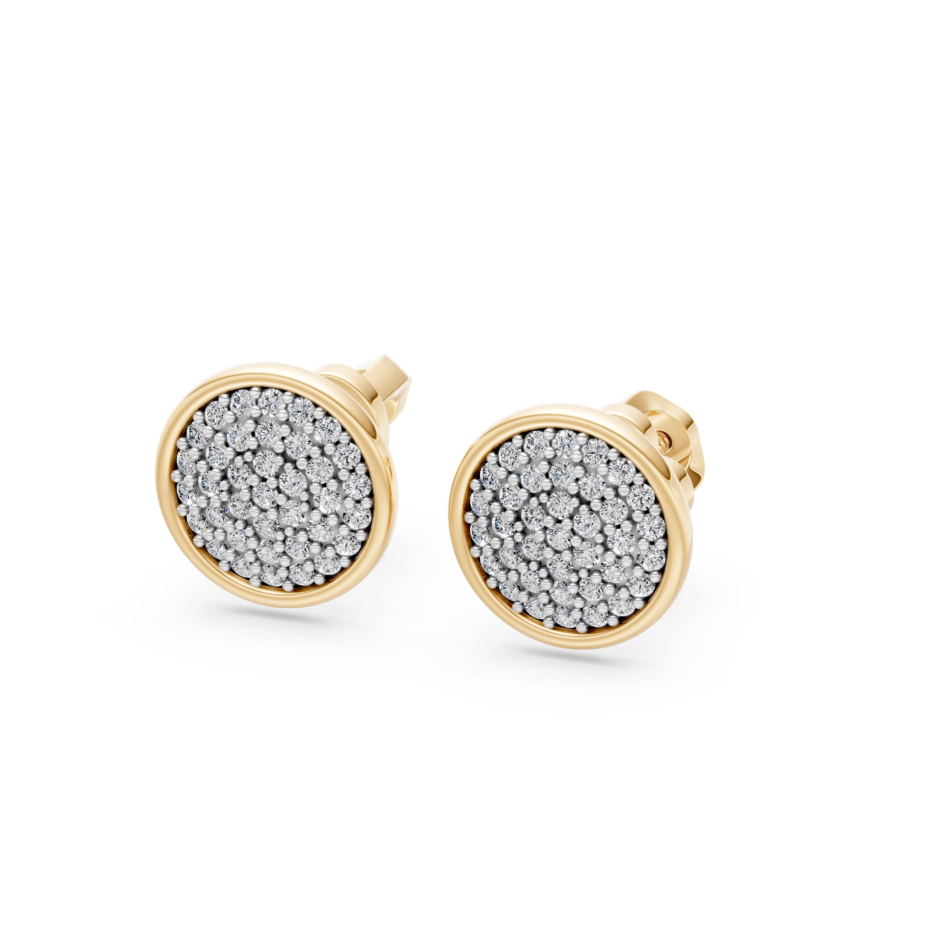 Boucles d'oreilles Perfection Exquise Minimalisme ronde 0,47 ct — vue 5