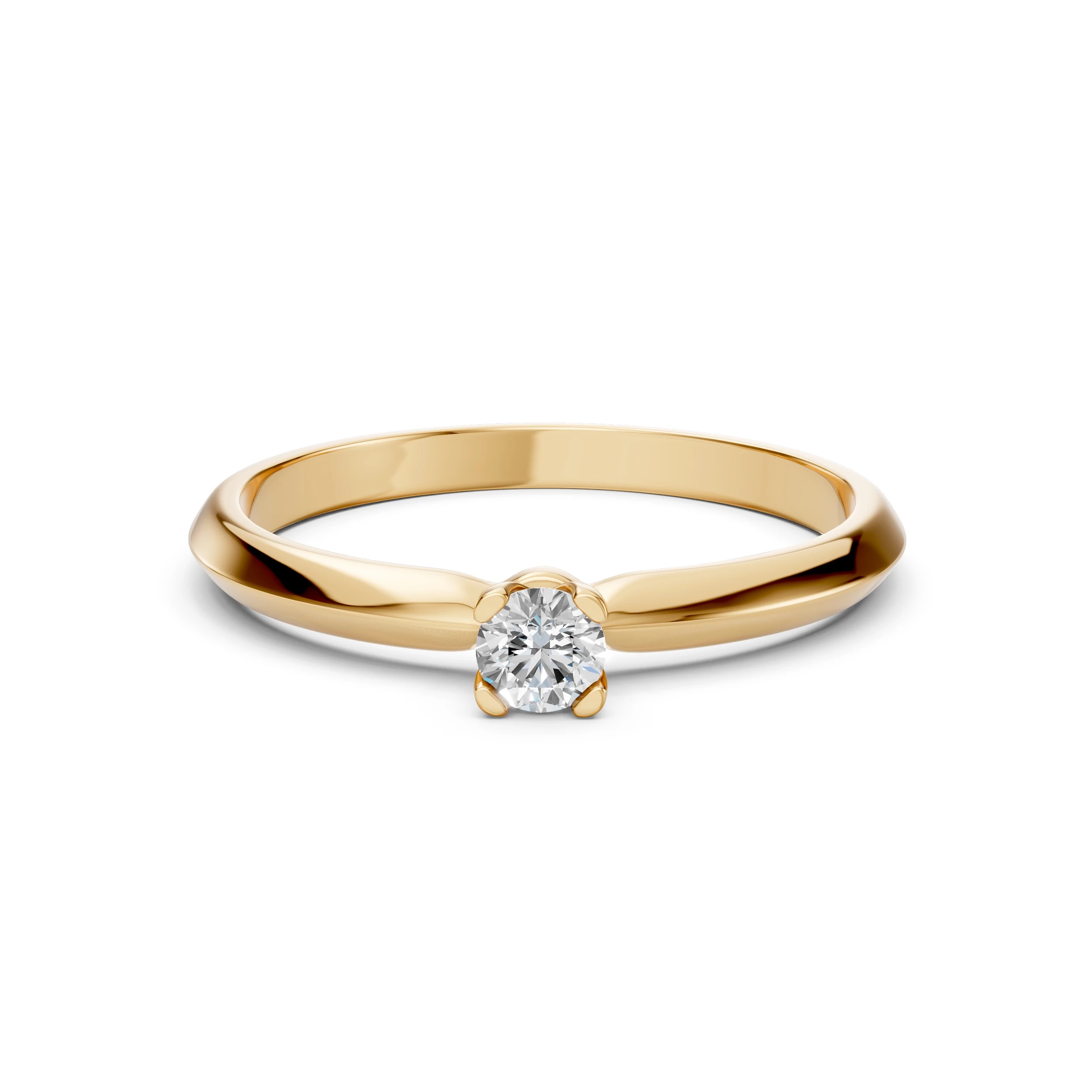 Bague Noblesse Souveraine Solitaire ronde 0,1 ct · 3,0 mm — vue 6