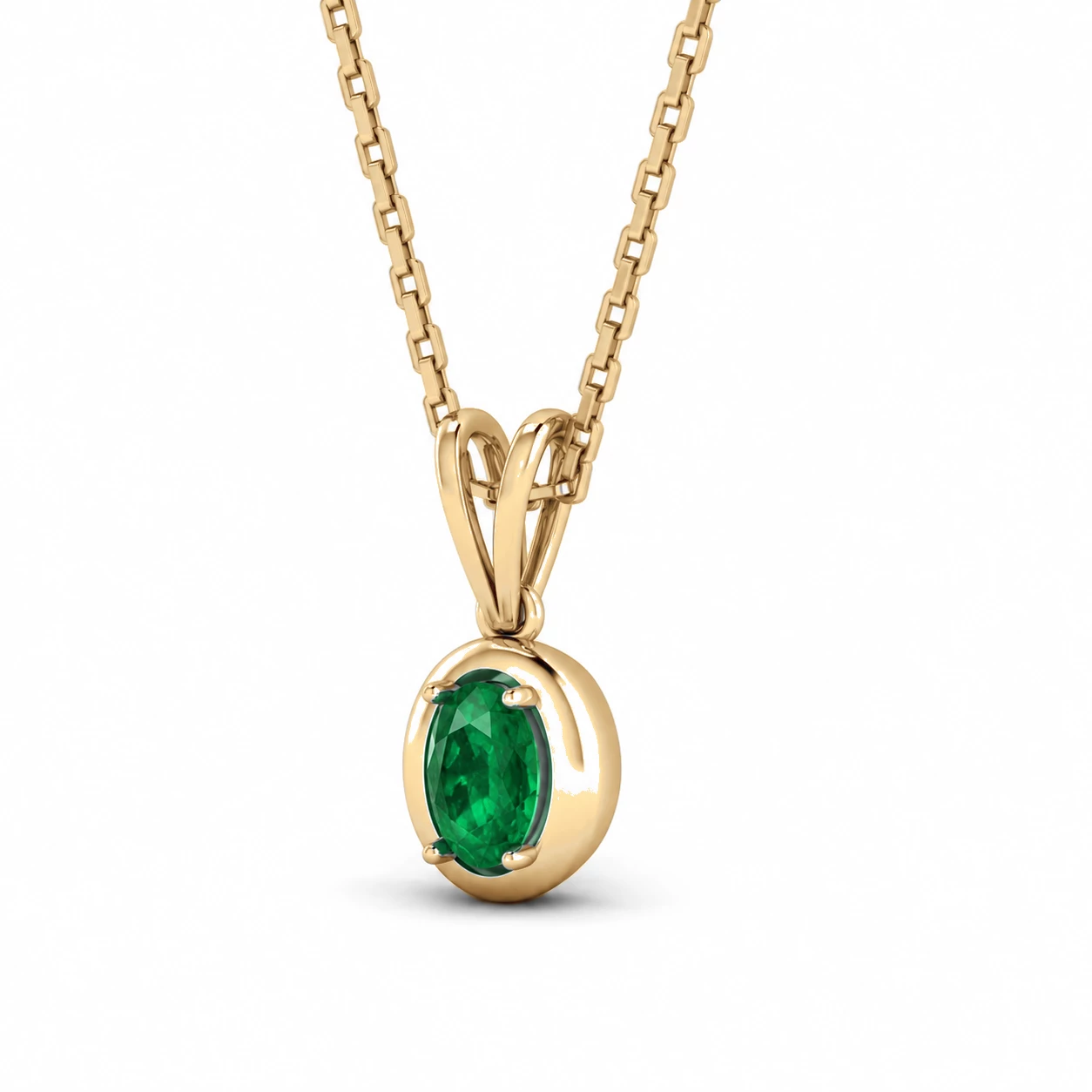 Collier Splendeur Sublime Pierre Précieuse ovale 0,42 ct — vue 9