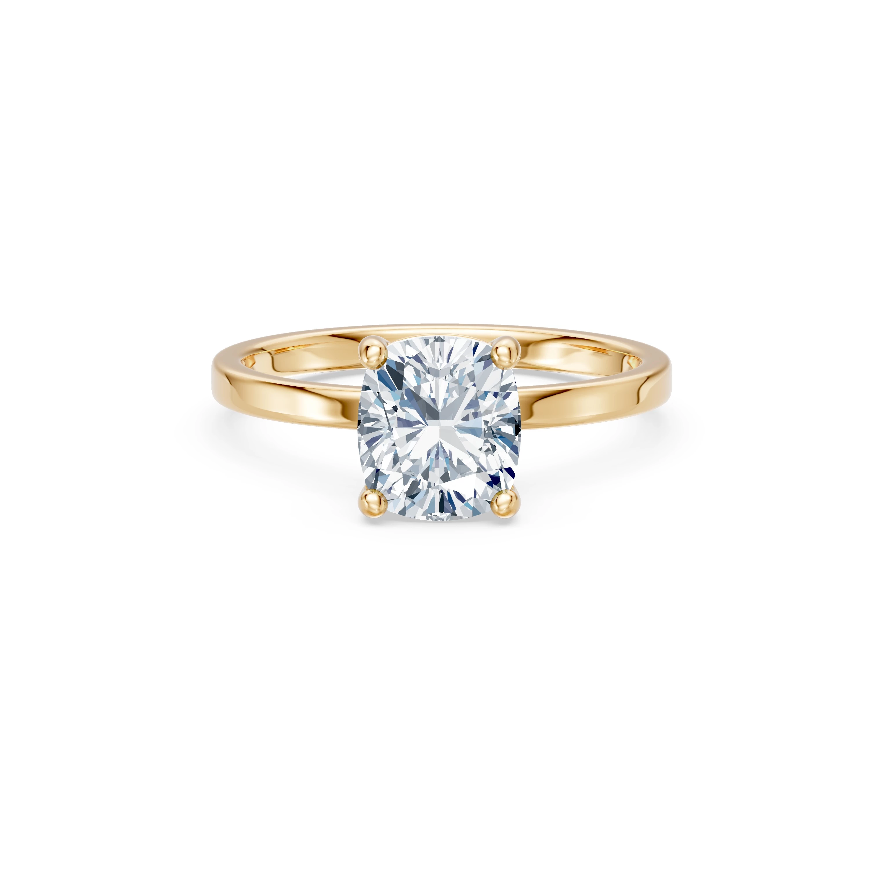 Bague Distinction Sublime Solitaire coussin 2 ct · 2,0 mm — vue 6