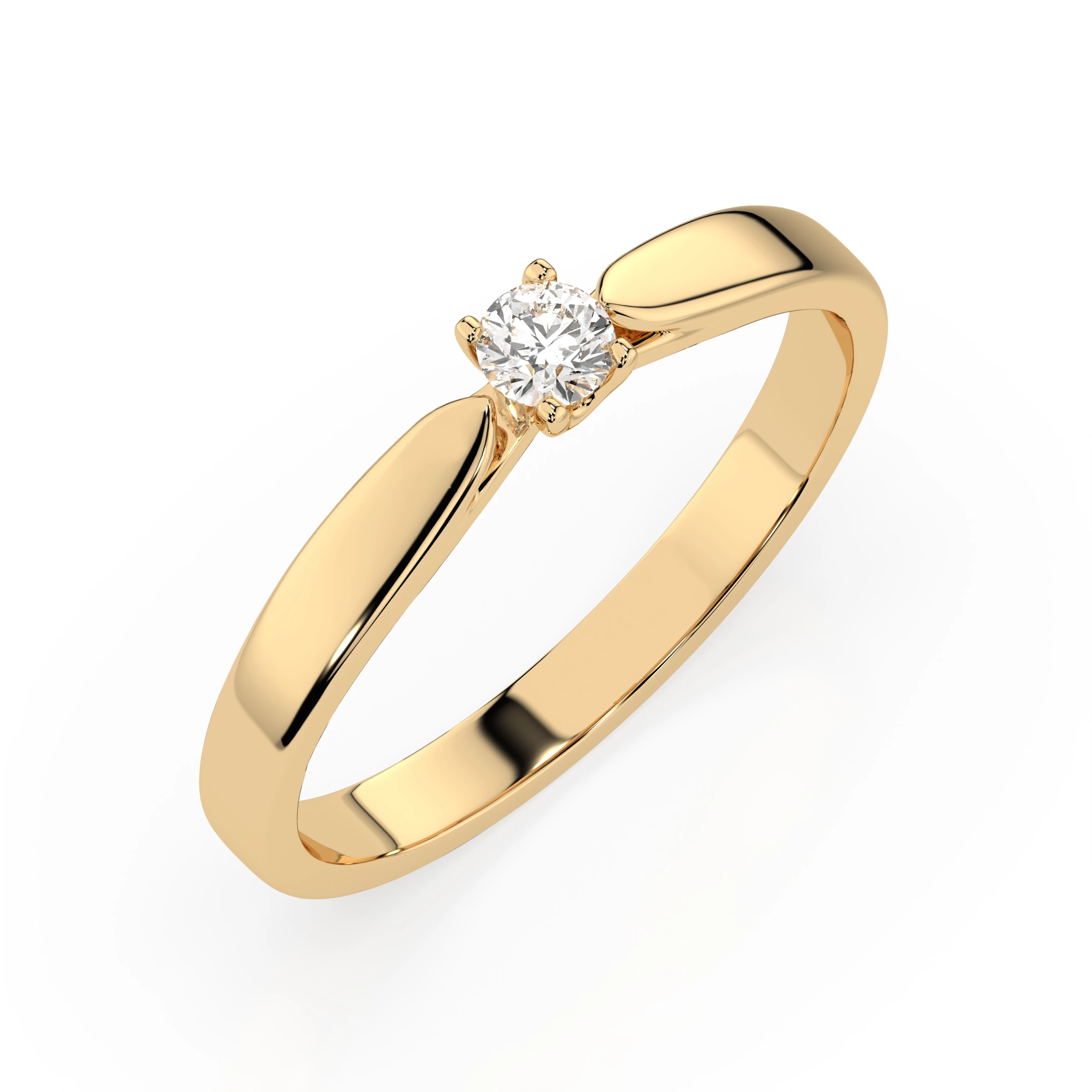 Bague Grandeur Royale Solitaire ronde 0,08 ct · 2,7 mm — vue 4