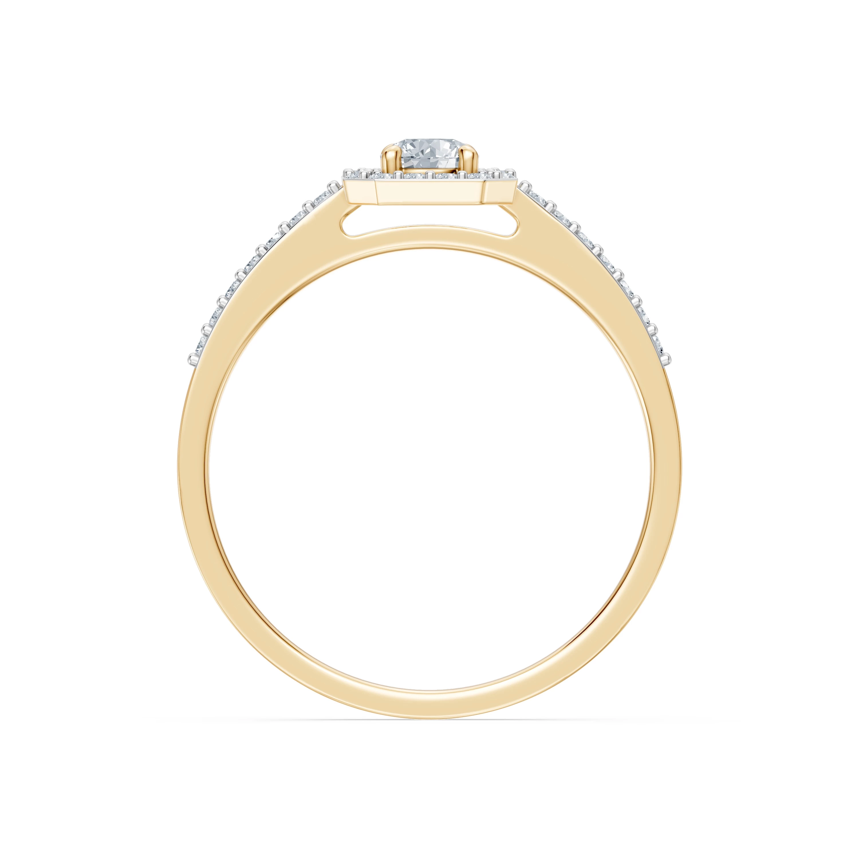 Bague Romance Éblouissante Solitaire Éternité 0,2 ct · 3,7 mm — vue 5