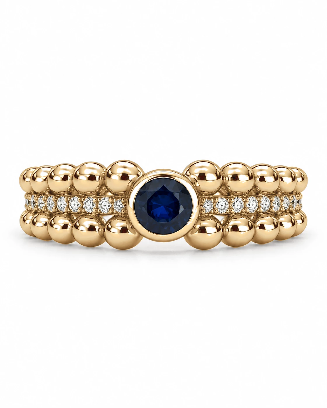 Bague Soleil Céleste Pierre Précieuse ronde 0,25 ct — vue 9