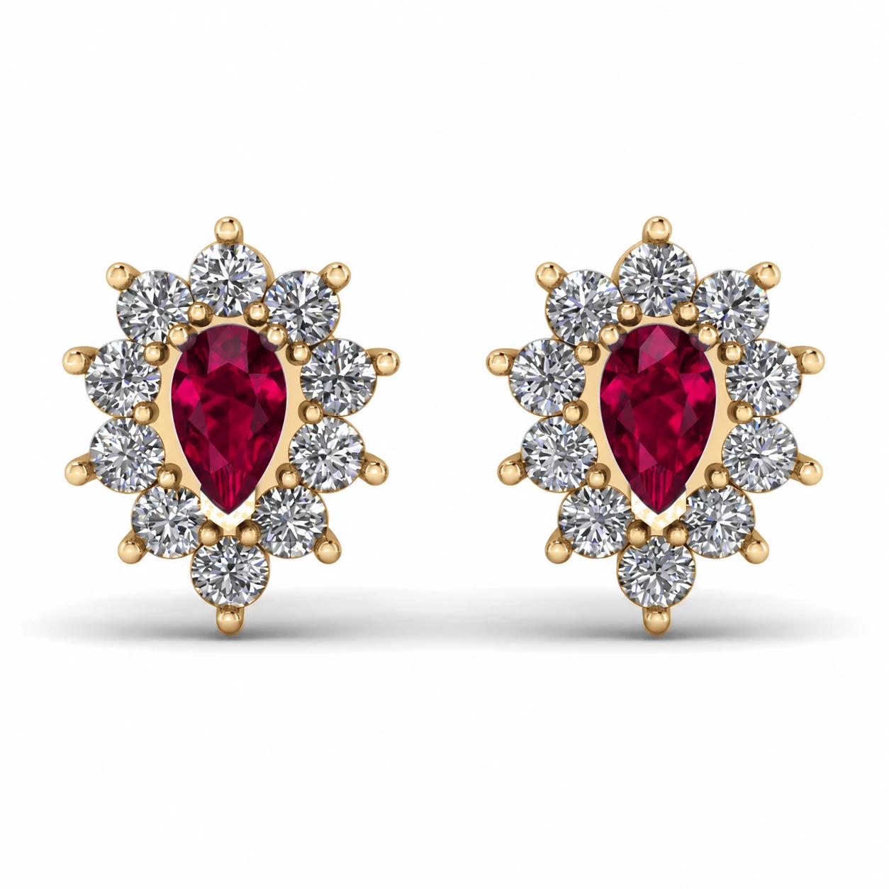 Boucles d'oreilles Rêverie Délicate Pierre Précieuse poire 0,22 ct — vue 8