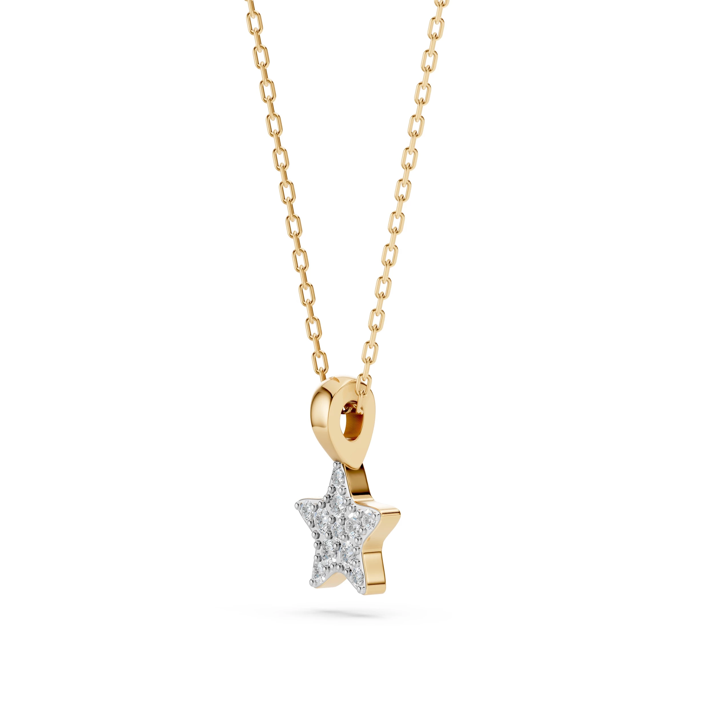 Collier Charme Envoûtant Minimalisme ronde 0,03 ct — vue 5