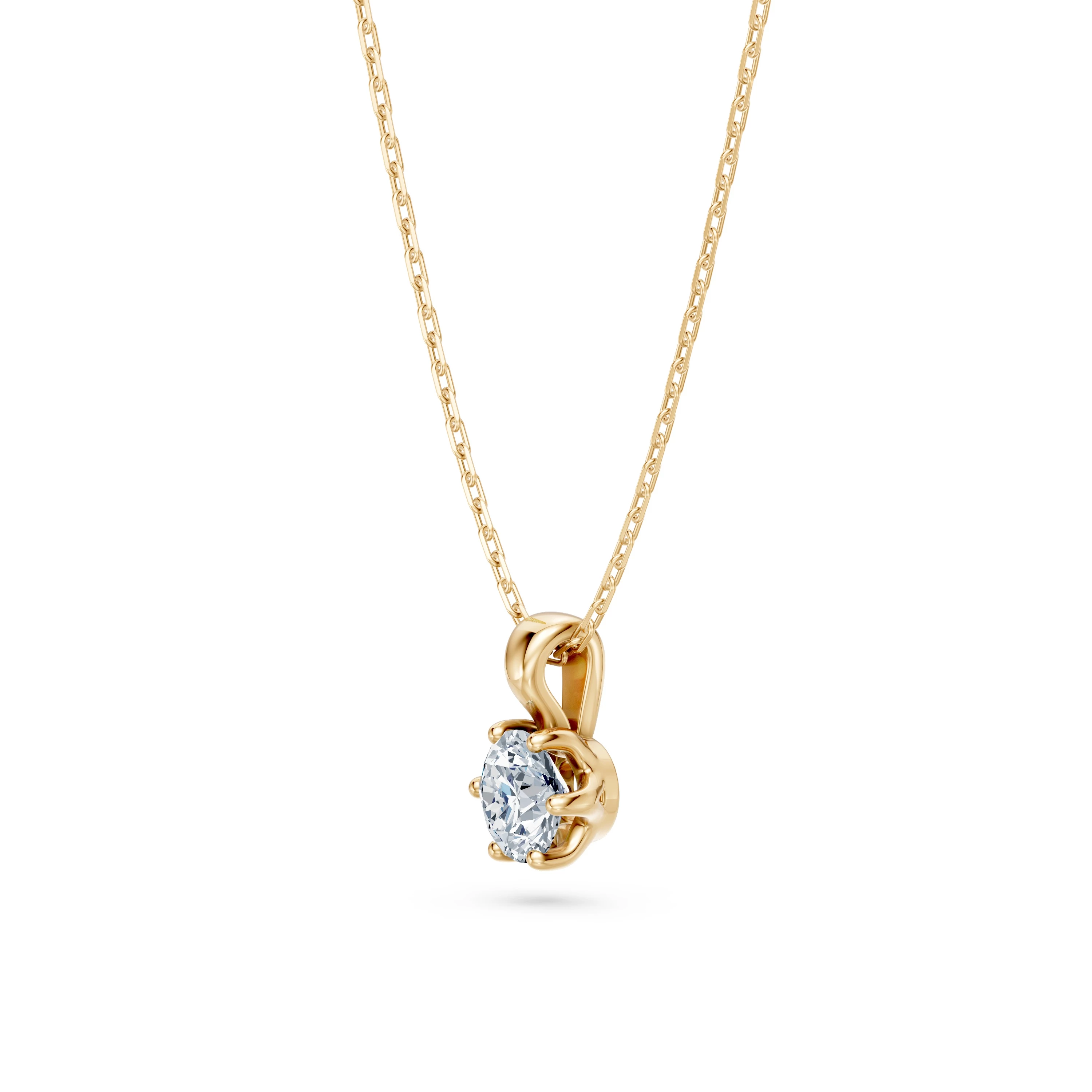 Collier Firmament Mystérieux Solitaire ronde 0,3 ct · 4,2 mm — vue 5