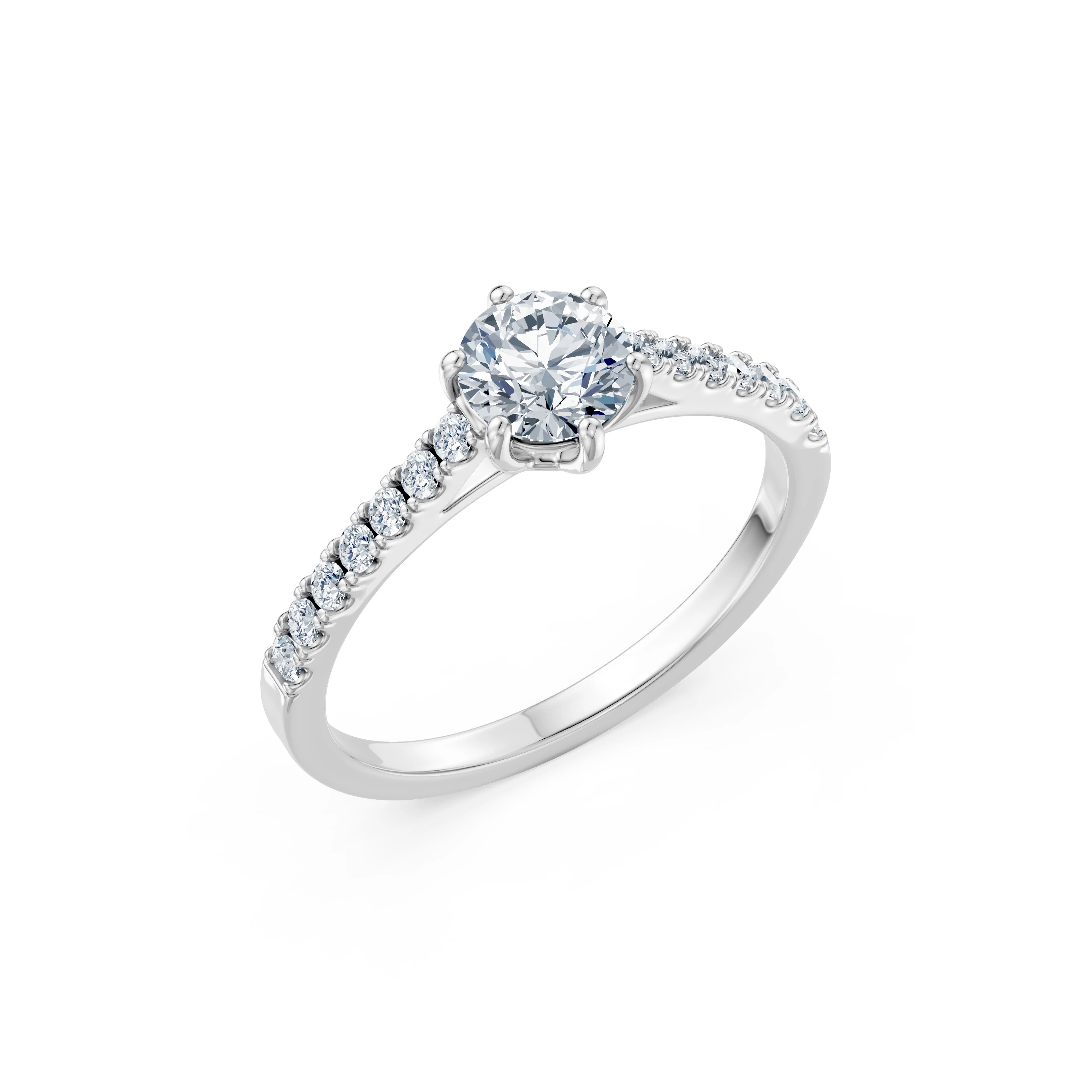 Bague Vœu Sincère Solitaire Éternité ronde 0,7 ct · 5,7 mm — vue 1