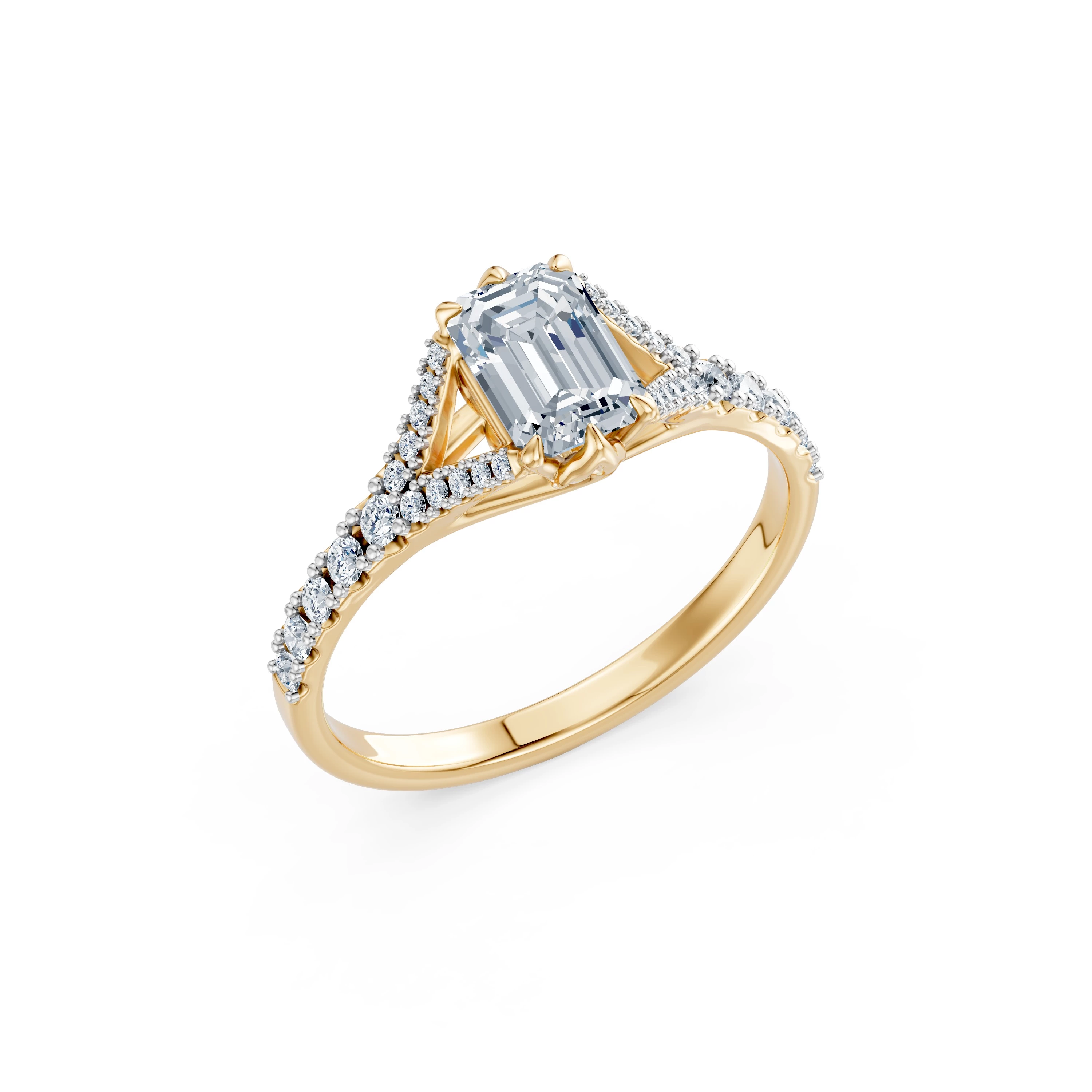 Bague Lien Éblouissant Solitaire Éternité émeraude 1,5 ct · 1,5 mm — vue 4