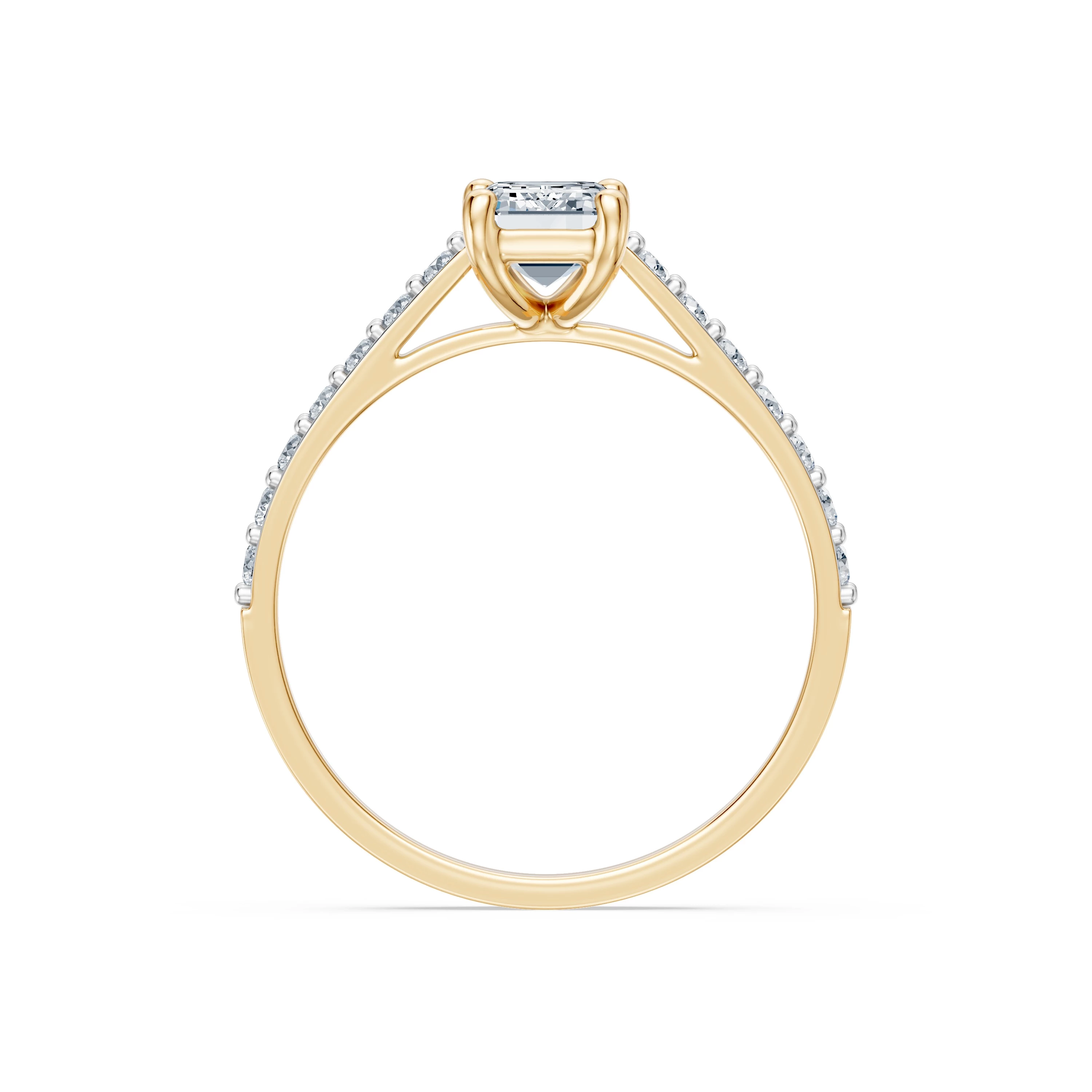 Bague Douceur Précieuse Solitaire Éternité émeraude 1 ct — vue 5
