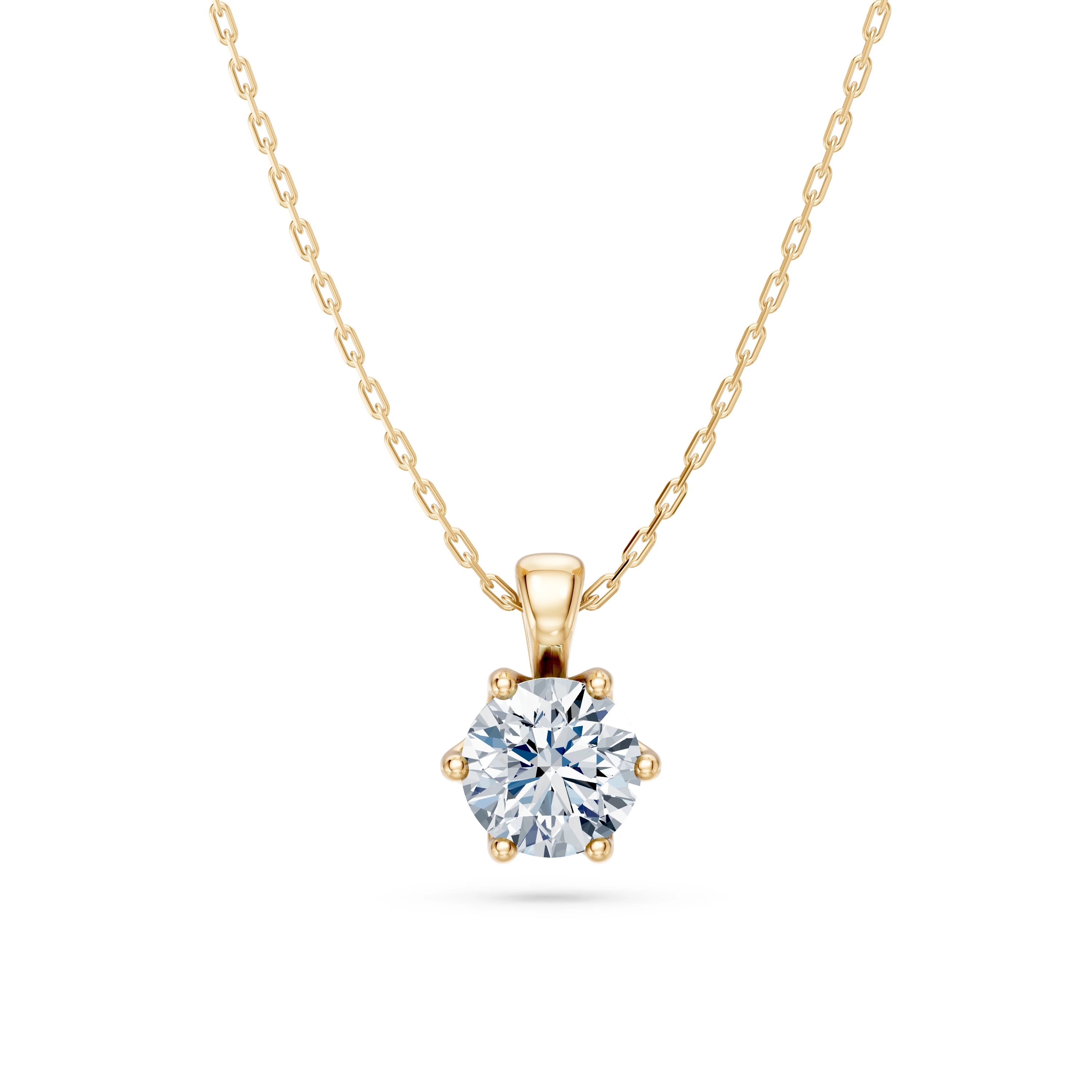 Collier Ciel Sublime Solitaire ronde 0,7 ct · 5,7 mm — vue 4