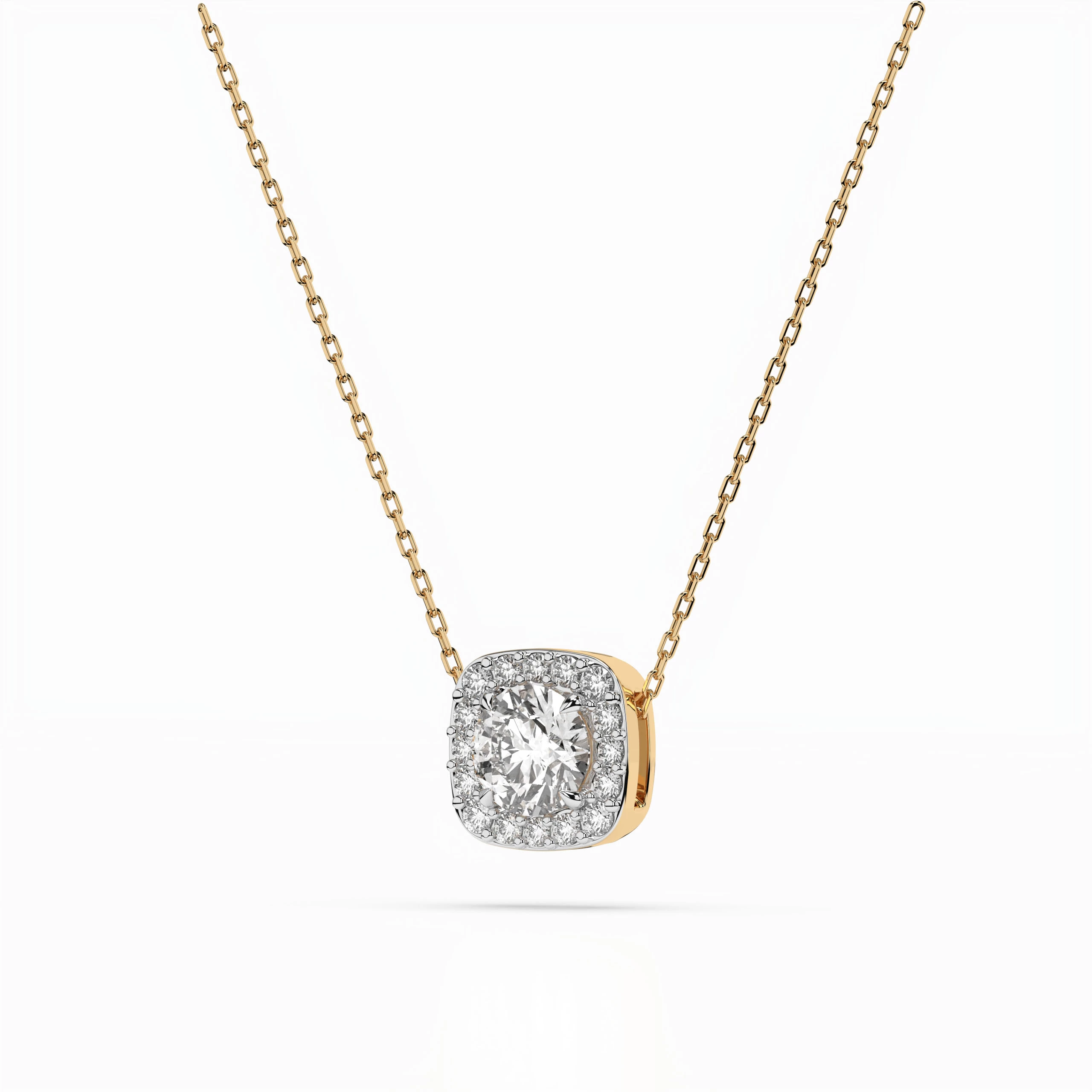 Collier Romance Précieuse Solitaire Éternité ronde 0,4 ct · 4,7 mm — vue 5