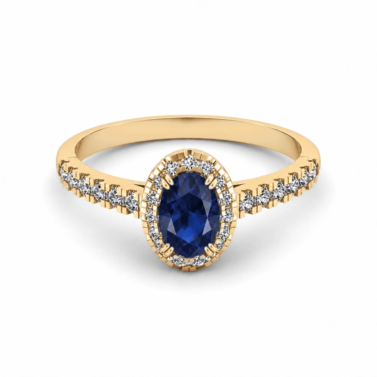 Bague Galaxie Mystérieuse Pierre Précieuse ovale 0,56 ct — vue 9