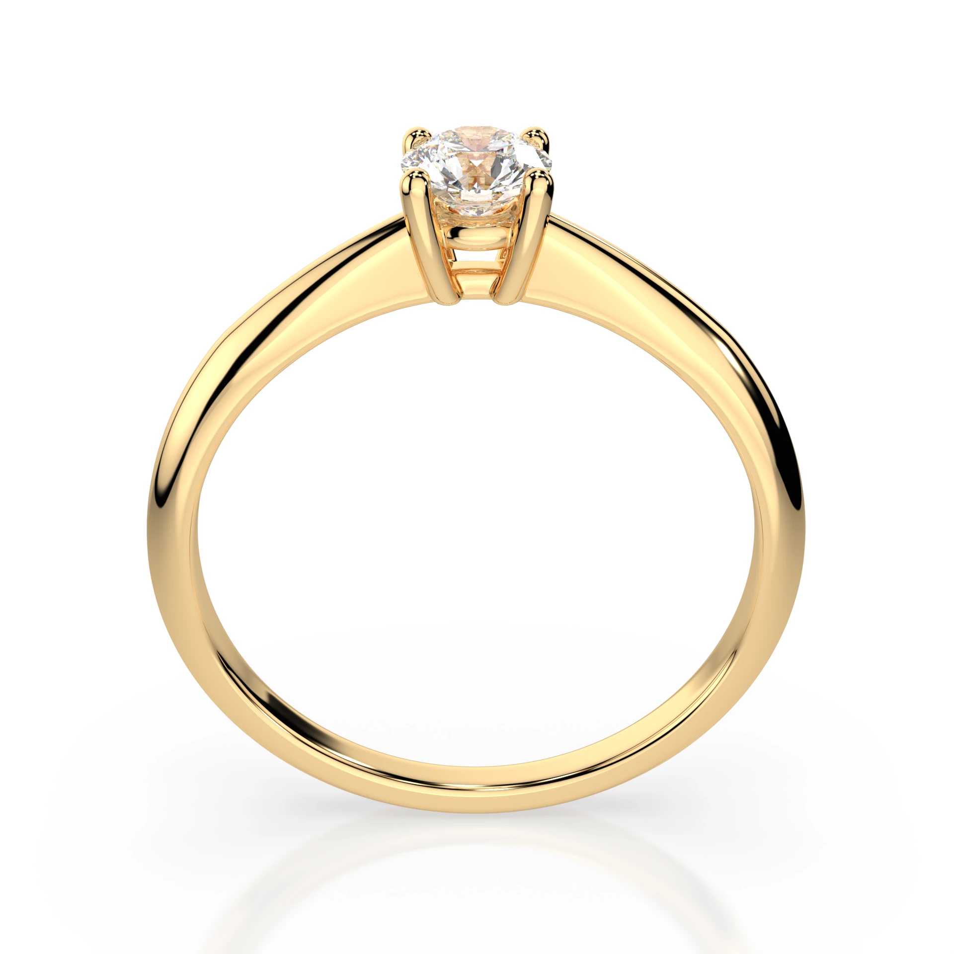 Bague Impératrice Magnifique Solitaire ronde 0,35 ct · 4,5 mm — vue 5