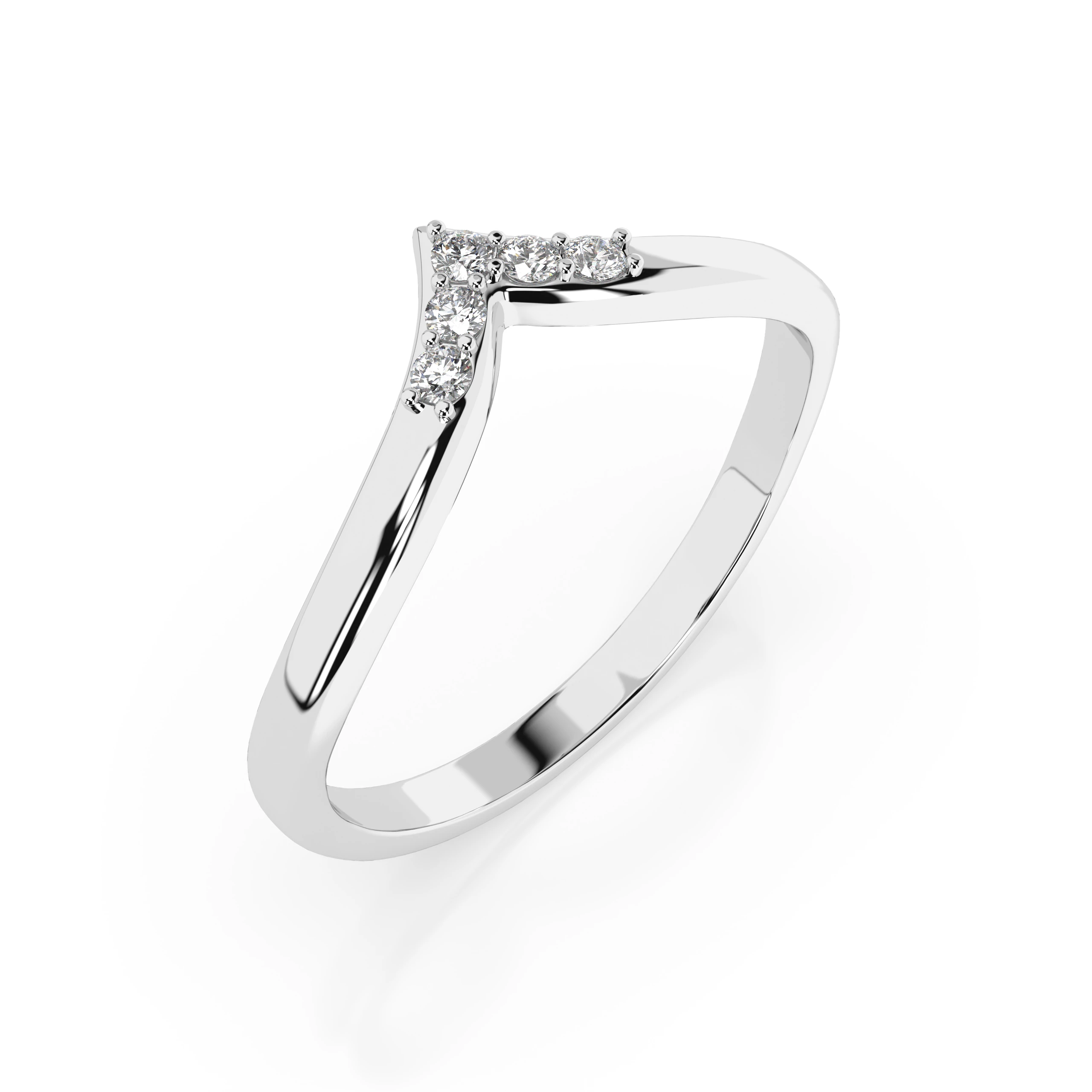 Bague Éclat Interdit Minimalisme ronde 0,05 ct — vue 1